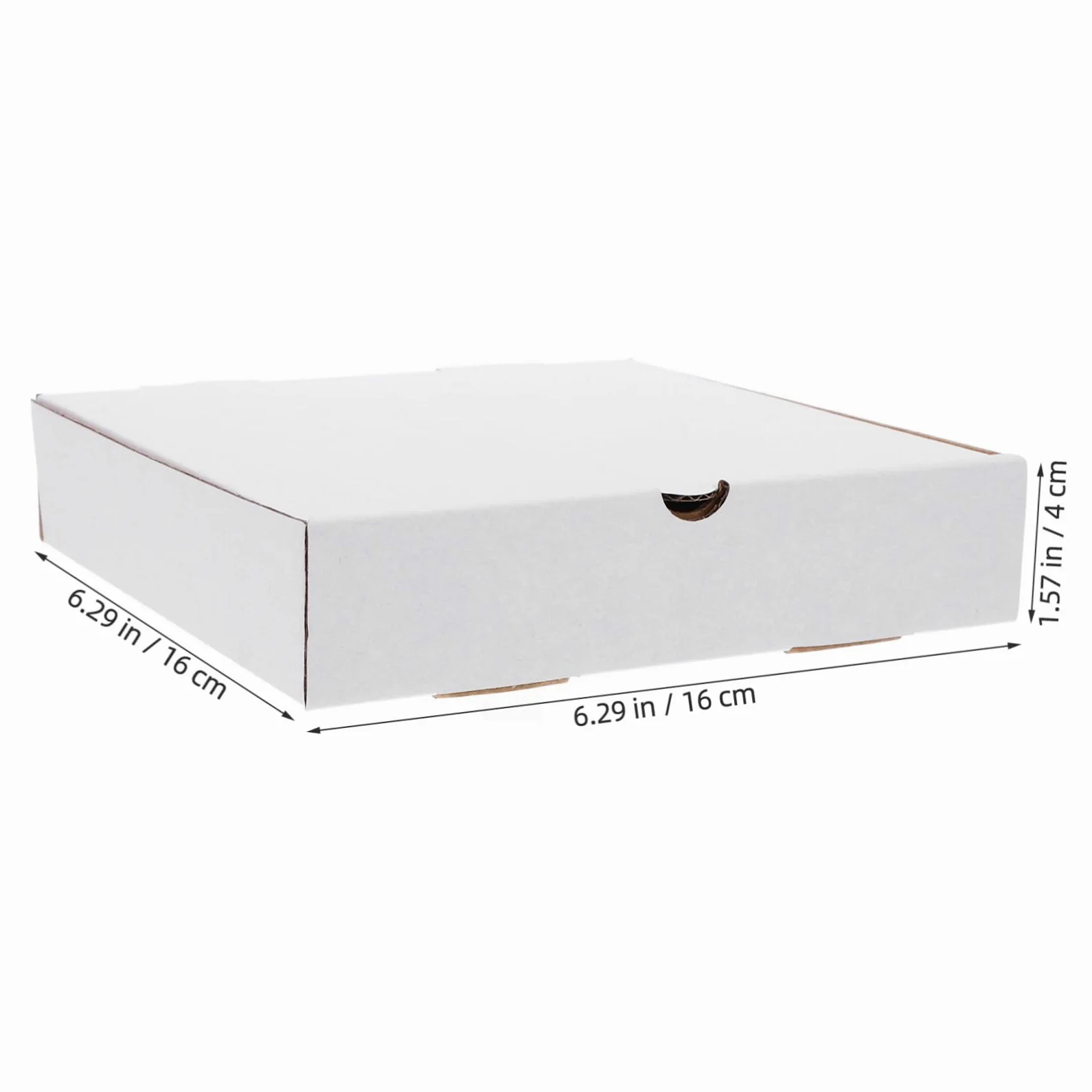 Cajas de Pizza Reutilizables de Cartón Corrugado, 30 Unidades Tamaño 6 Pulgadas, Cajas Kraft para Envío y Almacenamiento de Alimentos, Aptas para Horno Llevar