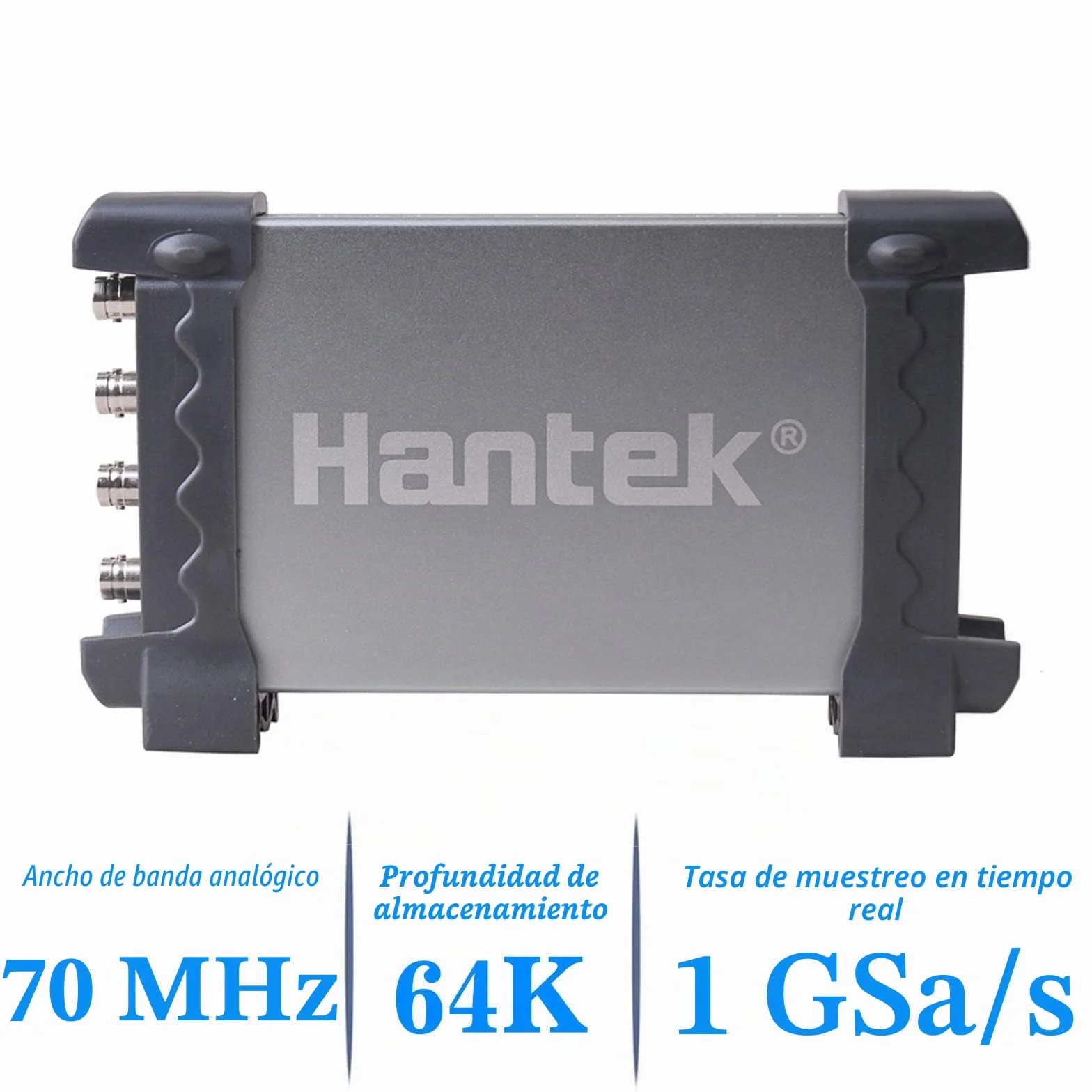 Osciloscopio 6074be de 4 canales con diagnóstico automotriz USB para PC (70 MHz) de Hantek