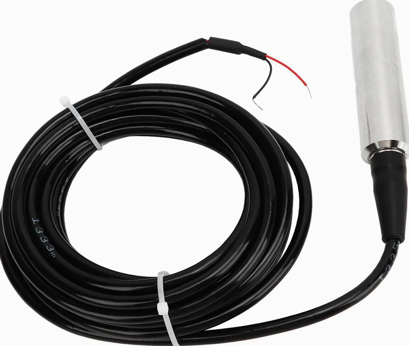 Sensor de detección líquido, nivel agua, IP68 Salida 4-20MA fluido 24 V CC Acero inoxidable 304 programable con cable 5 m for conexión alimentación(0 4 m Range)
