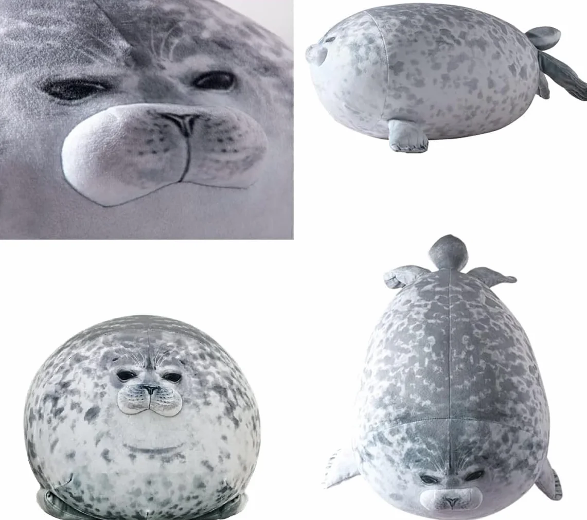 Peluche Foca Almohada 30 CM Kawaii Juguetes Regalo Cumpleaños Decoración