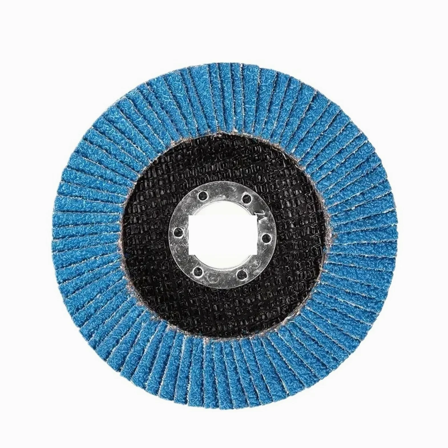 Discos de aleta de grano 40/60/80/120, disco de lijado tipo muela de Zirconia de 4,5 pulgadas for acero inoxidable, chapa de Metal, 1 ud.(120 Grits,Z516B)