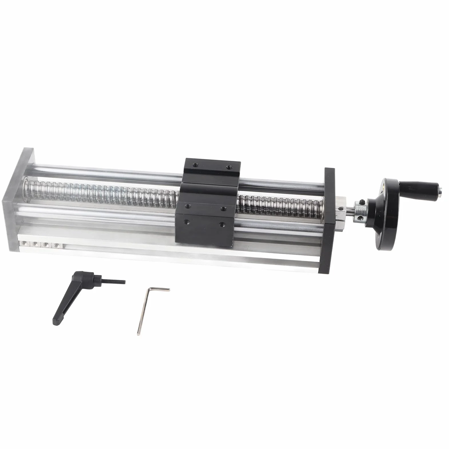 Jeanoko Etapa de riel Lineal de Mesa Deslizante 2-Axis Manual 200 mm con rodamientos lineales EBX1605