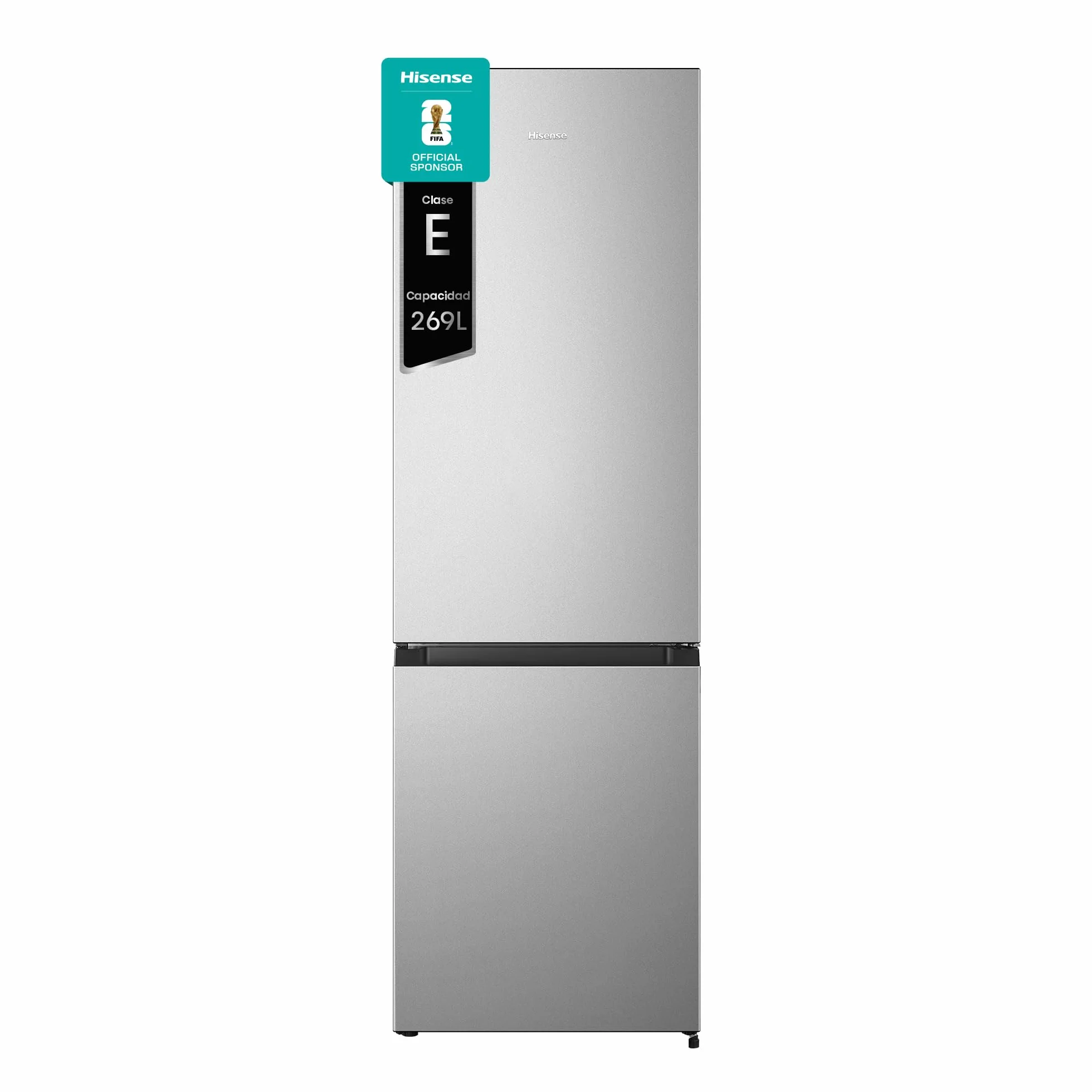 Hisense RB343D4CDE Frigorífico Combi Cíclico 269L Clase E 55x180cm Inox