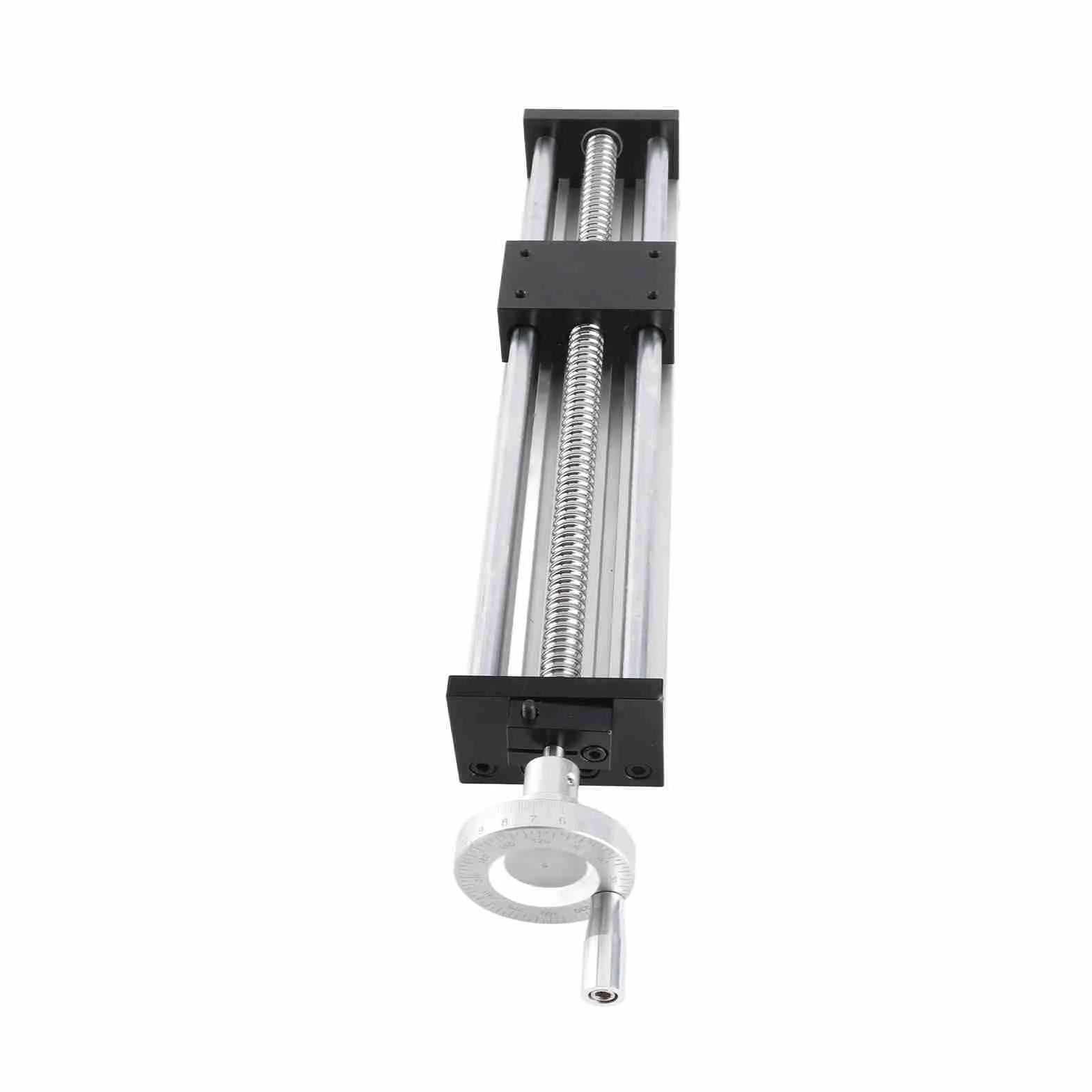 Mesa Deslizante de Riel Guía Lineal, Etapa Lineal de Carrera de 300 Mm, Etapa de Tornillo de Bola con Volante para Motor NEMA23