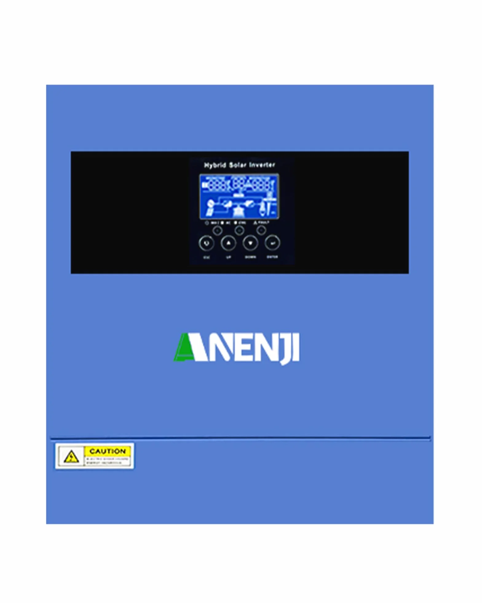 Inversor híbrido de 4200 W, 24 V CC/230 V CA, inversor solar de onda pura 100 A, MPPT + alimentación a la red, tensión de entrada máxima de PV de 500 V + 4 modos de carga para baterías de litio de 24