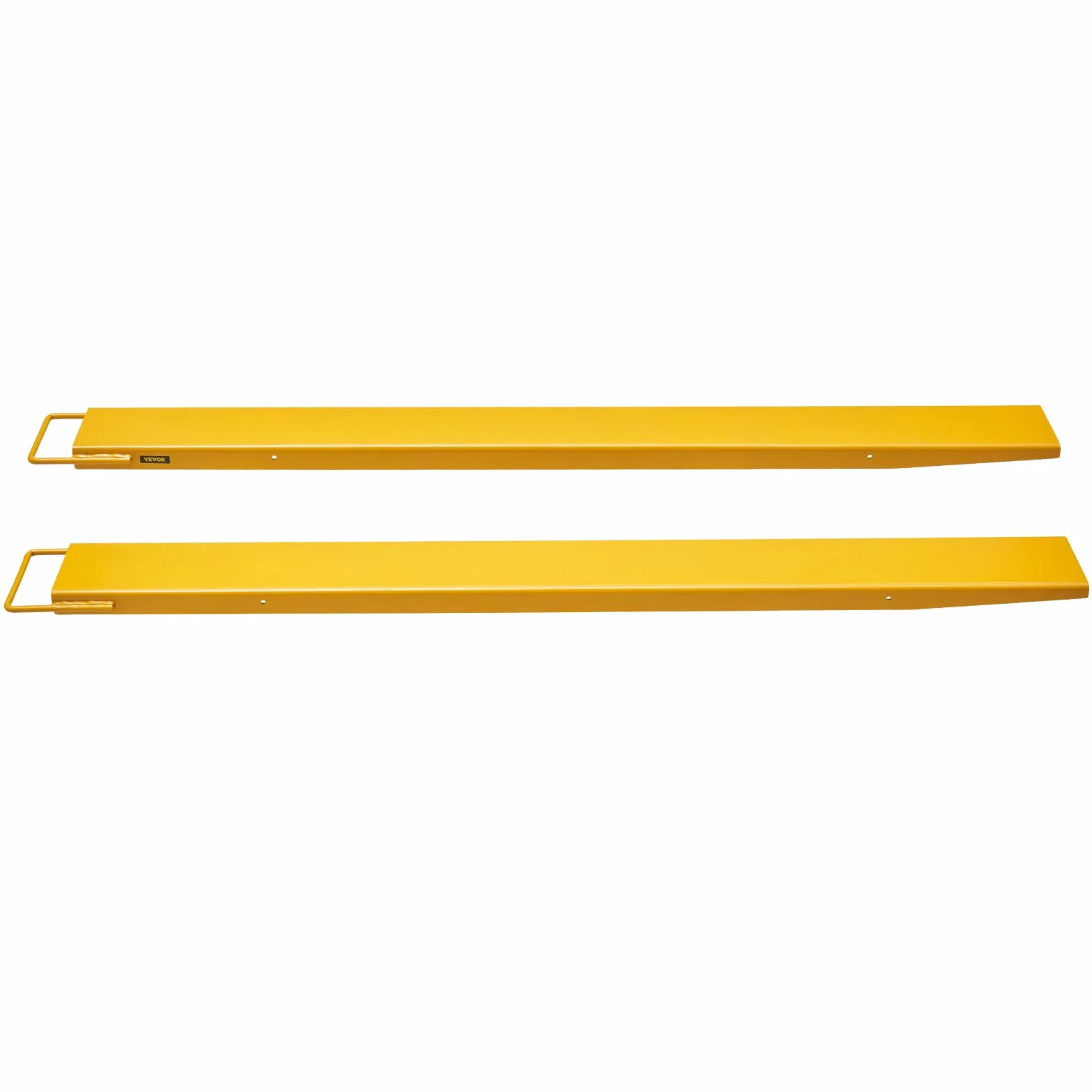VEVOR Abrazadera de Horquillas de Tractor 1820x115 mm 1 Par de Acero al Carbono Abrazadera en Horquillas de Paletas Carga de 1815 T para Mover y Transportar Cargas Pesadas y Voluminosas, Amarillo