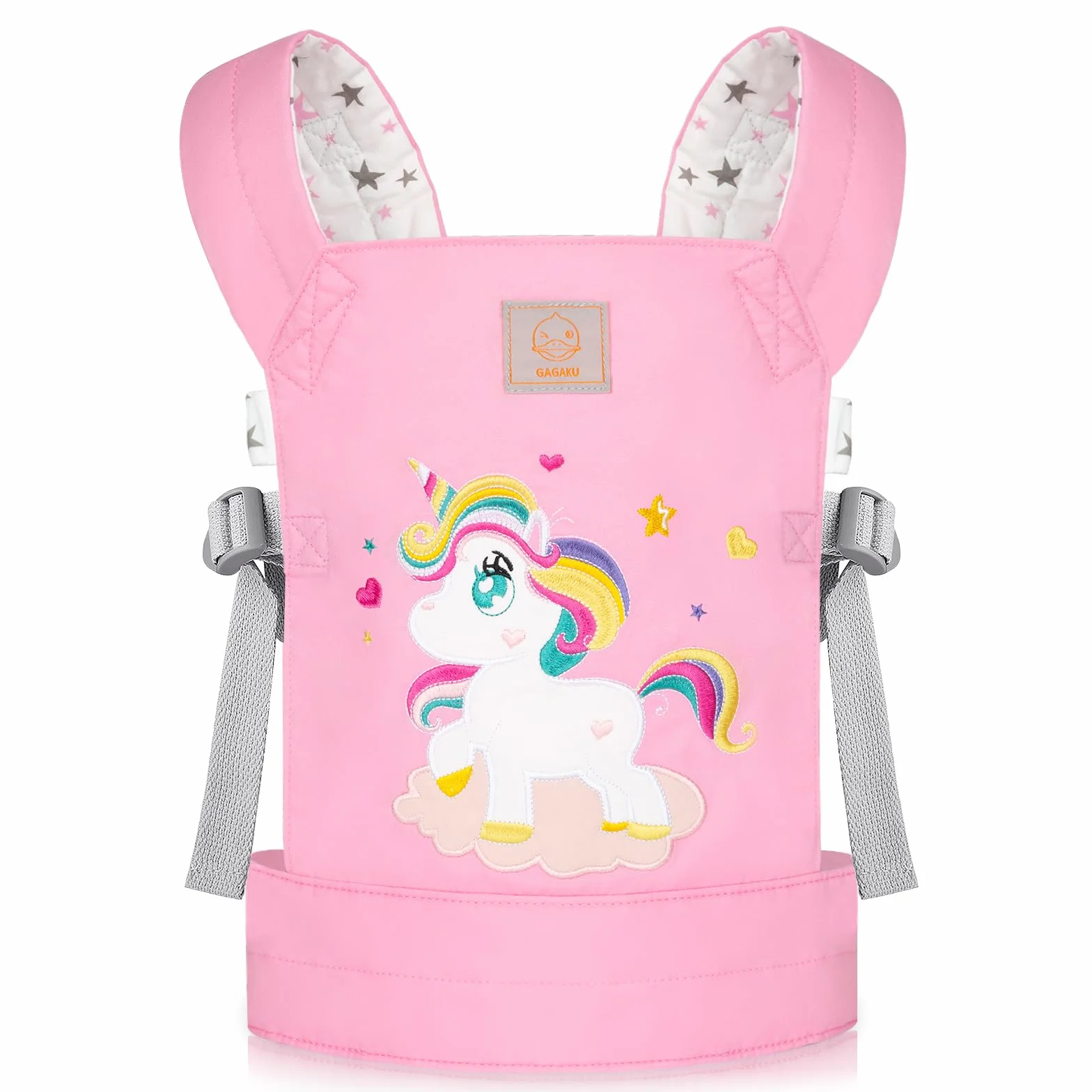 GAGAKU Transportador de muñecas para niños, portabebés, Accesorios para muñecas Reborn, Correas Ajustables, Rosa