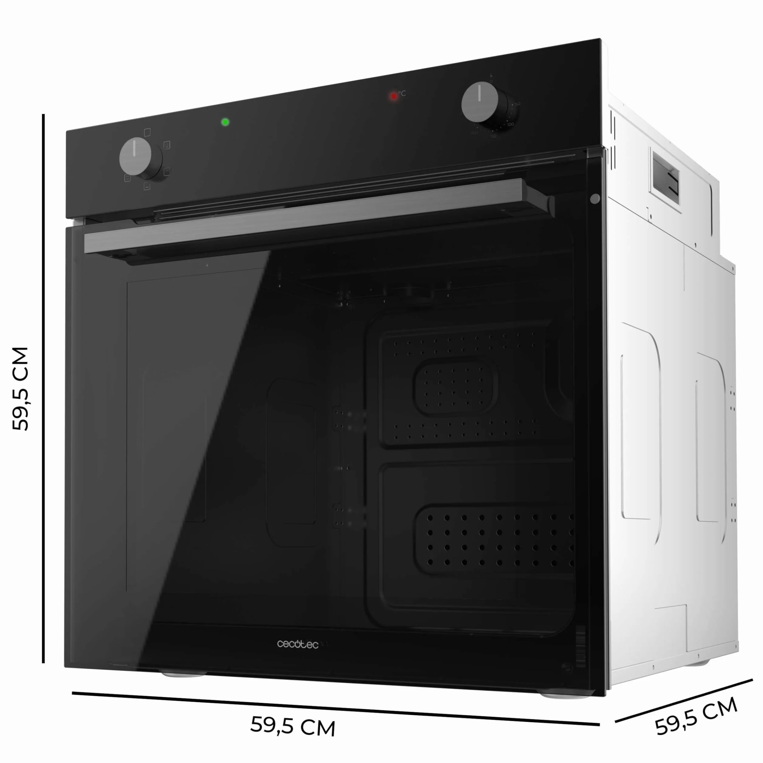 Cecotec Bolero Hexa C126001 Horno Integrable 77L 2800W 5 Funciones Steam Assist EasyClean Puerta Fría