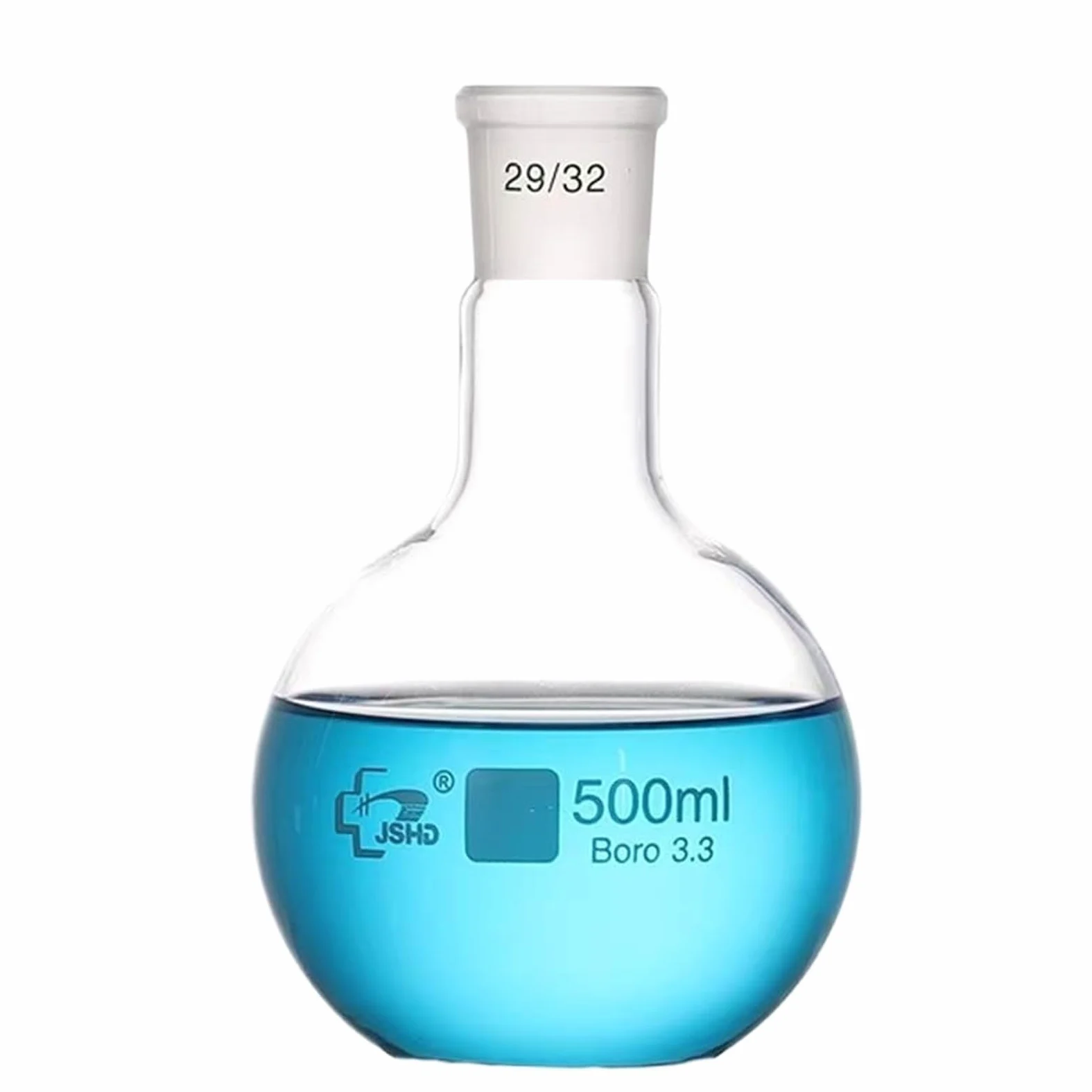 1 Uds. Boca esmerilada estándar 19#24#29# matraz de destilación de una Sola Boca con Vidrio de Fondo con Capacidad de 50ml a 2000ml(2000ml caliber24)