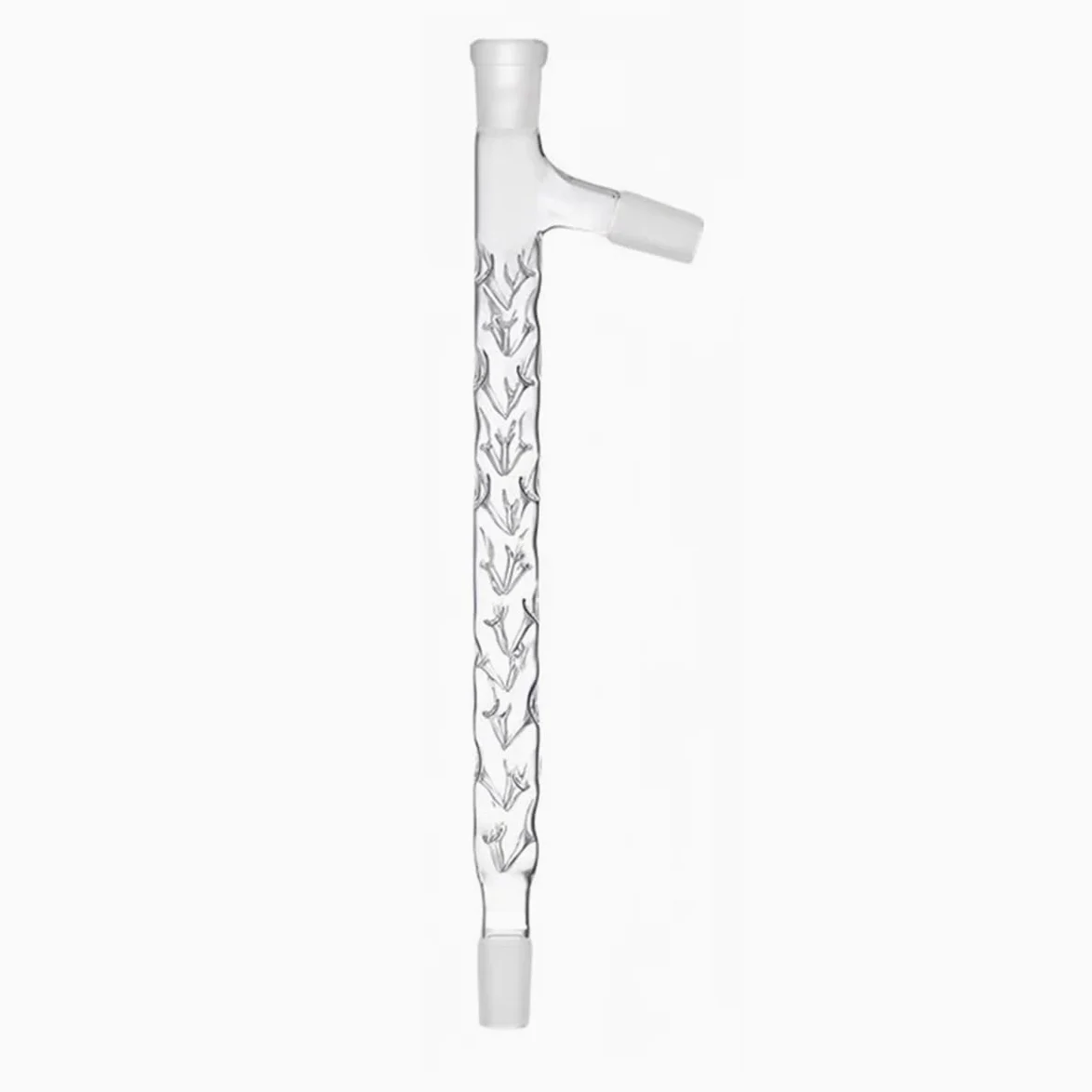 Columna de 100-600 mm, junta 19/24/29 * 3, tubo de destilación con tapón de ramificación, tubo de fraccionamiento espinoso(300mm24X24X24mm)