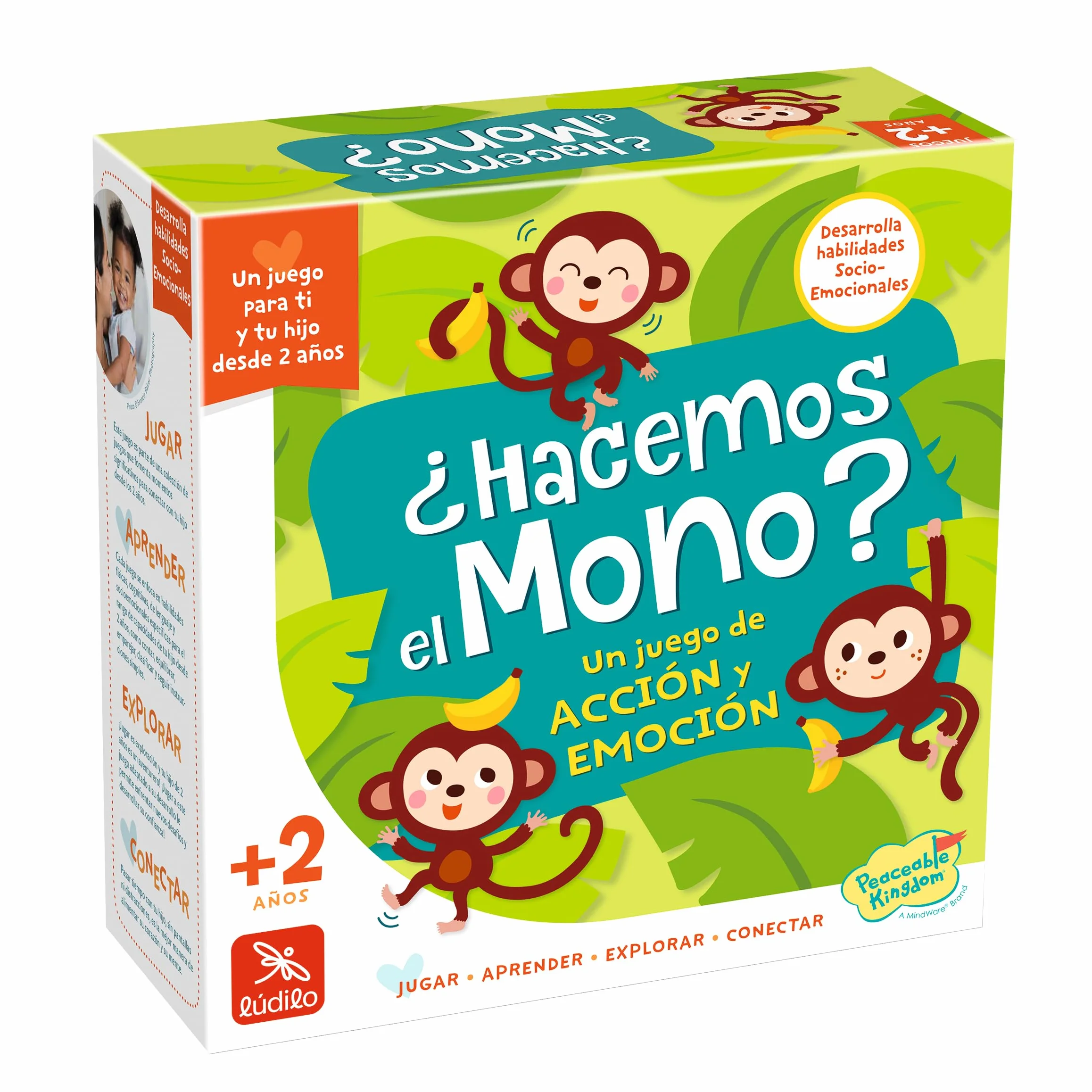 Ludilo ¿Hacemos El Mono? Juego Educativo Niños 2 Años Acción Emoción Regalo Niña