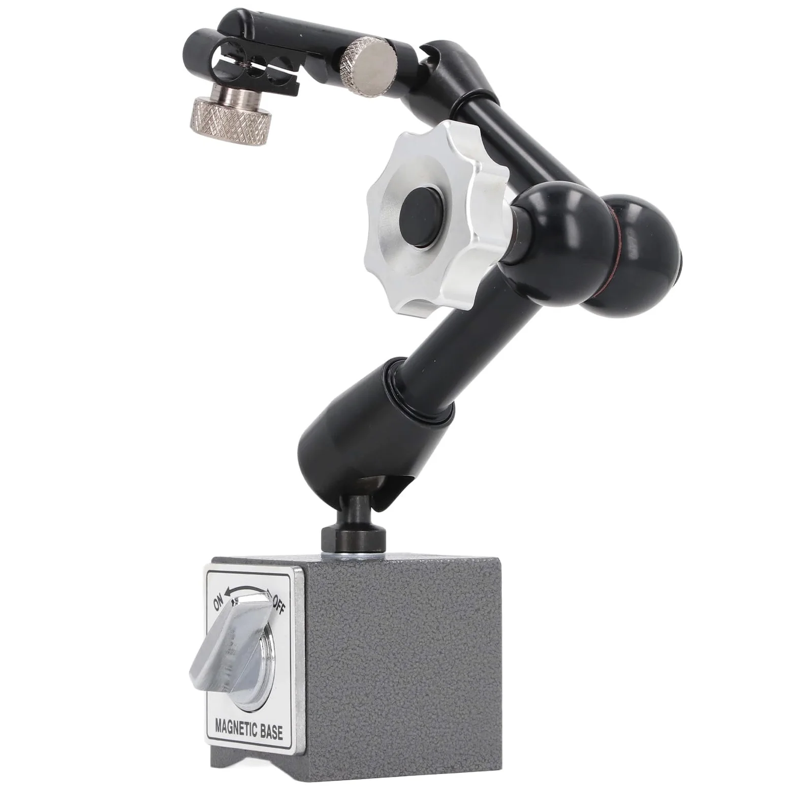 Soporte de base magnética universal Brazo flexible de alta resistencia ajustable Soporte de permanente para mecanizar piezas de trabajo Calibración de equipos de medición
