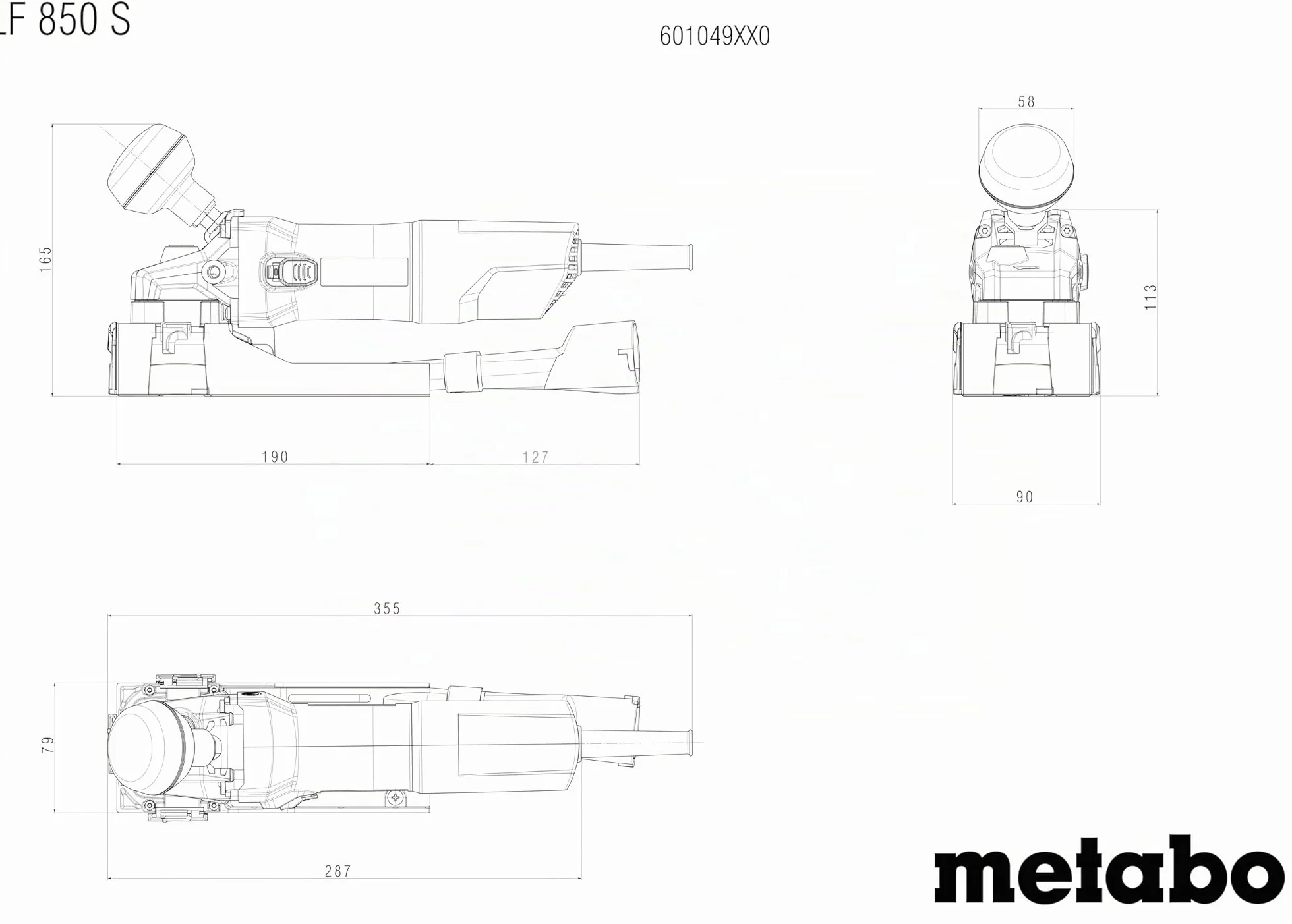 Decapador Metabo LF 850 S 601049500 para quitar pintura y barniz - Potencia nominal: 850 W - Cable de 4 m, enchufe europeo