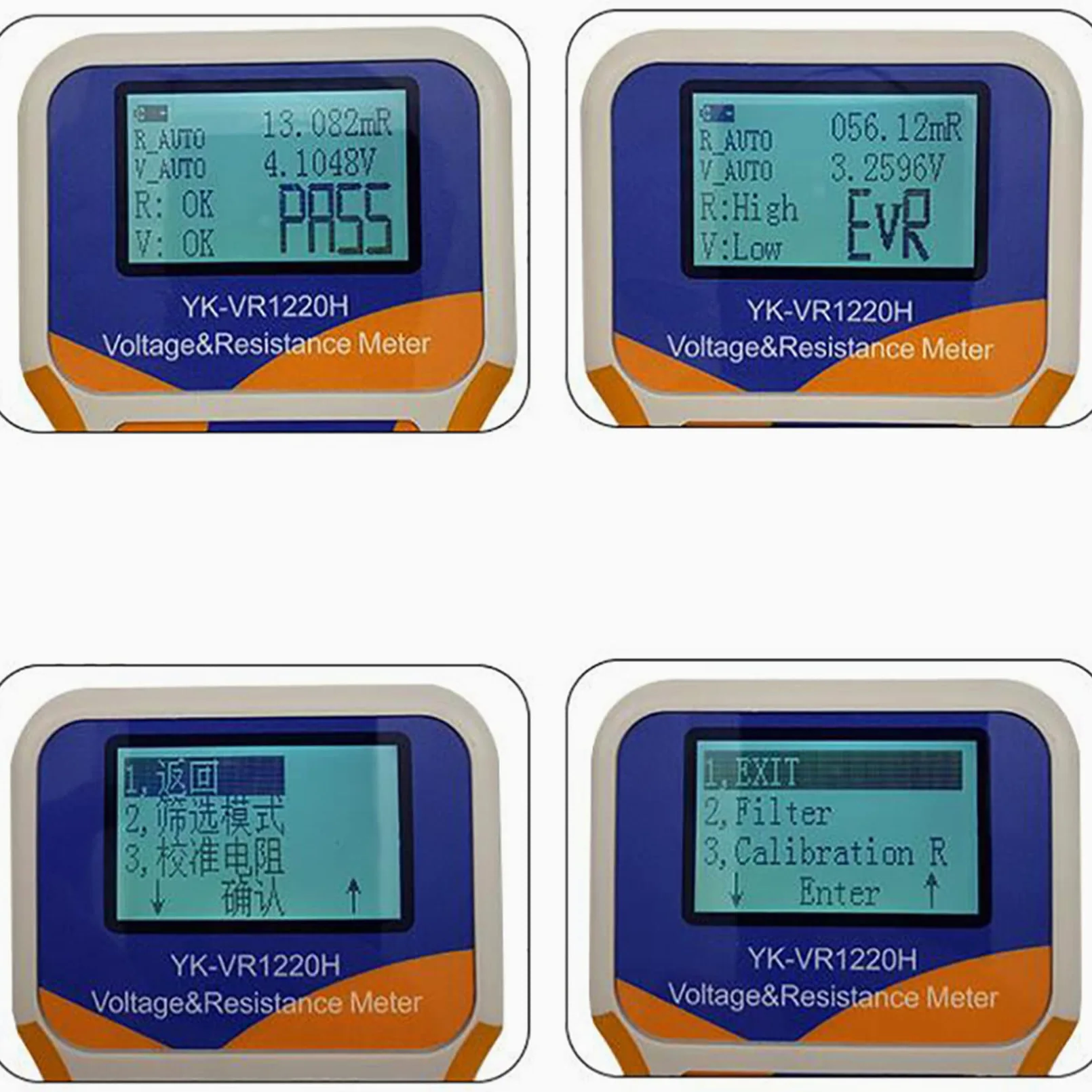 Jieotwice Medidor de Resistencia Interna de Tensión Comprobador de Baterías, Alta Precisión ±0,5