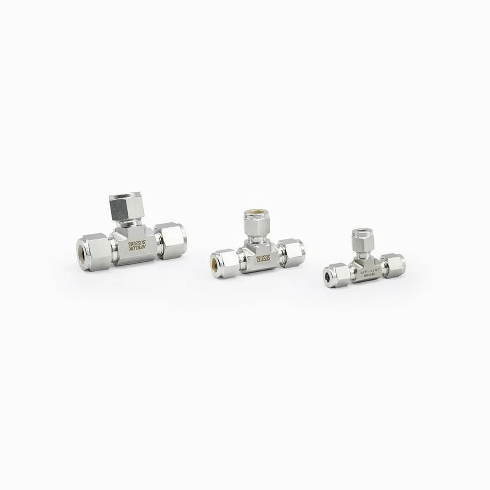 1pc Union Tees 6mm 8mm 10mm 12mm 14mm Stainless Steel SS316 Union Tee Double Ferrule Fitting Metric Tube Fittings(10mm) Plumbing Fittings
