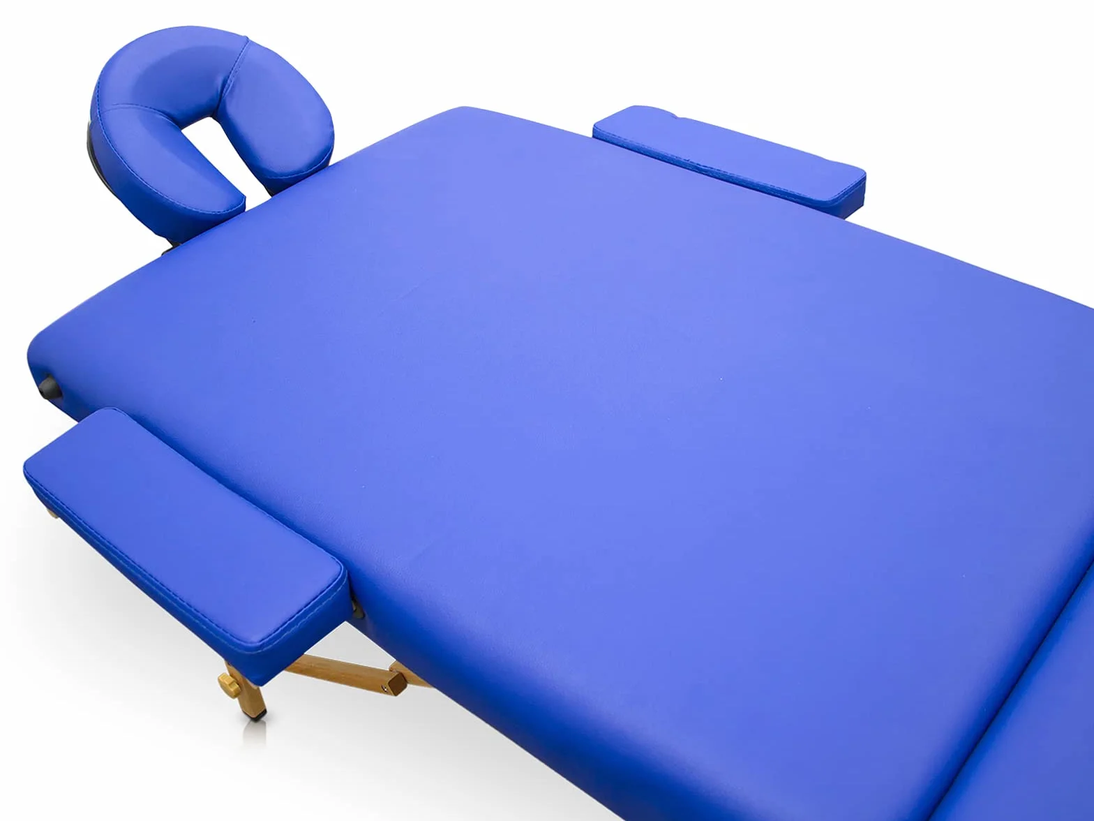 QUIRUMED Camilla Plegable de Madera Pro, 194 x 70 cm, con Respaldo abatible, Color Morado, Polipiel, Orificio Facial, Cabezal extraíble, Altura Regulable, hasta 150 kg