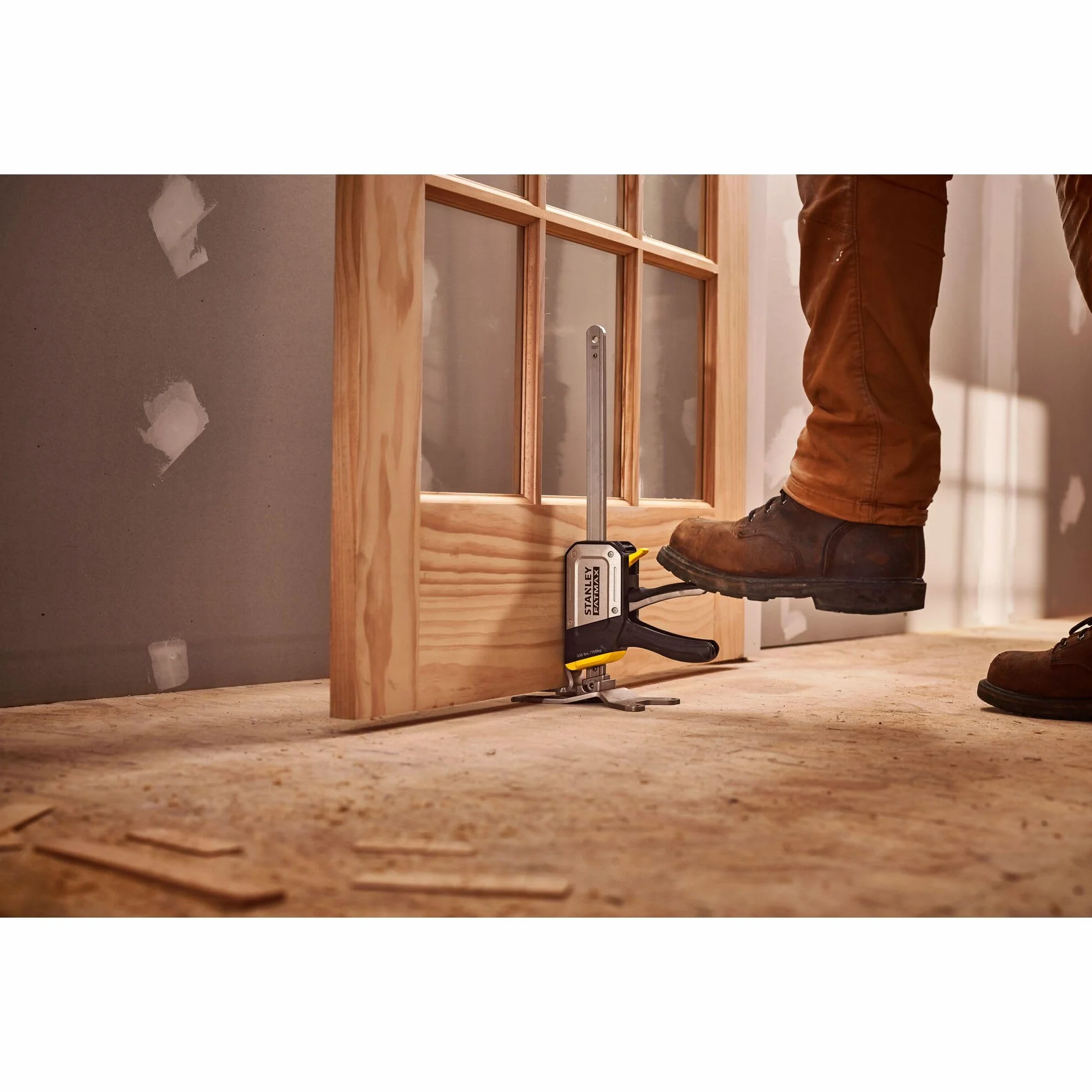 STANLEY FATMAX TradeLift Herramienta multifunción de elevación (hasta 150 kg), nivelación (ajustes de 2,5 mm), sujeción (hasta 150 kg) y extensión (hasta 220 mm) (paquete doble), FMHT83552-1