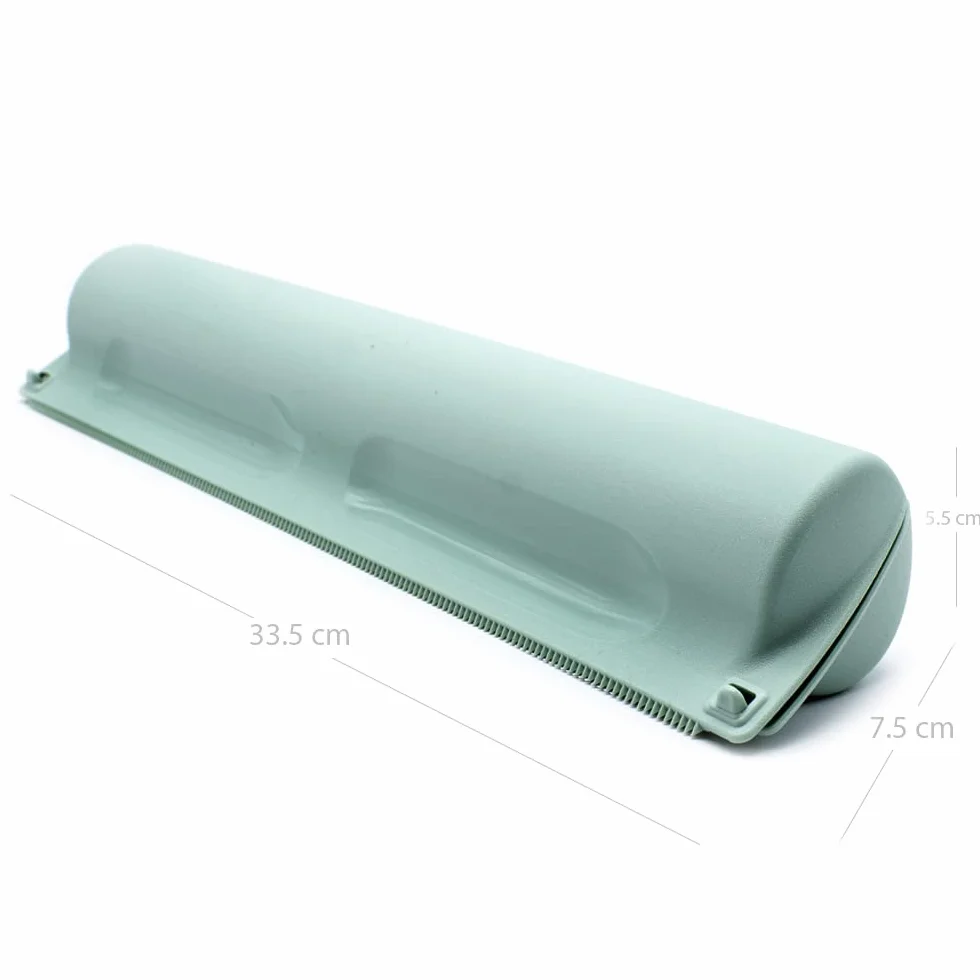 CABLEPELADO Porta Rollos Plastico Papel Film Aluminio Dispensador Envoltura Cortador Verde