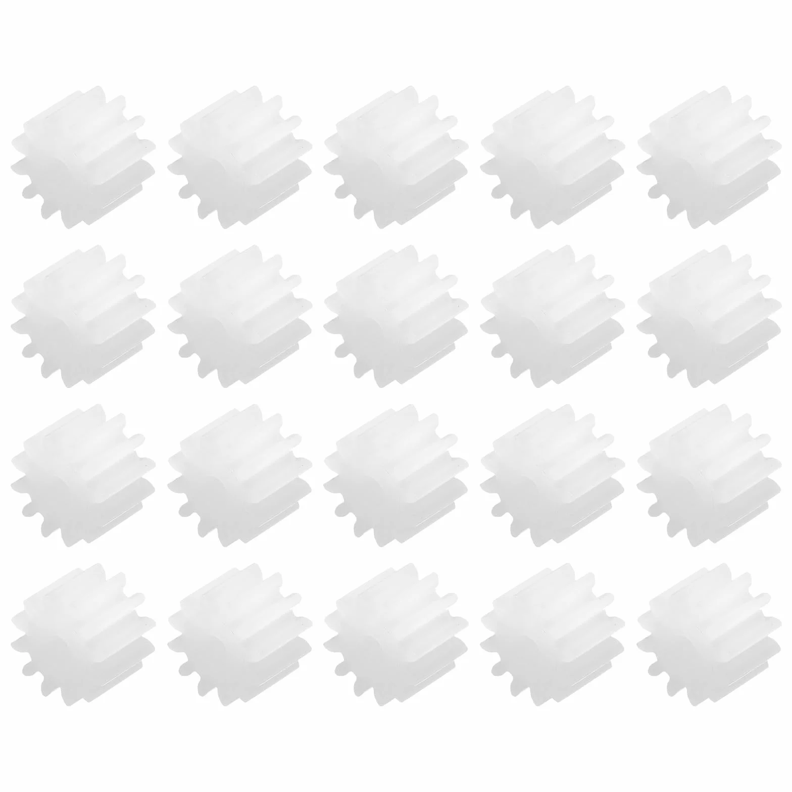 QUARKZMAN 12 Dientes Engranajes de Plástico Modelo 122AA para Coche RC, Módulo 0.5, Blanco