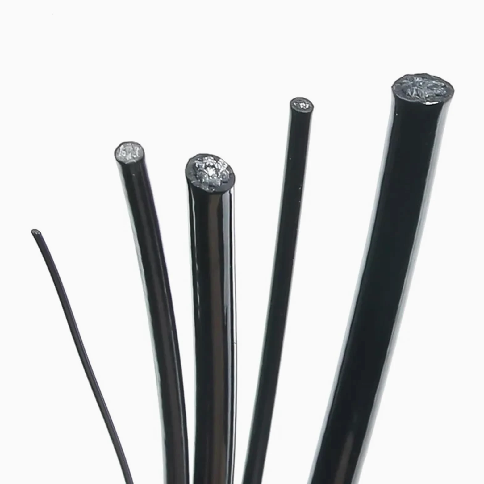 Alambre De Acero Plastificado Cable metálico de acero inoxidable 304 con revestimiento PVC negro(50.0M)