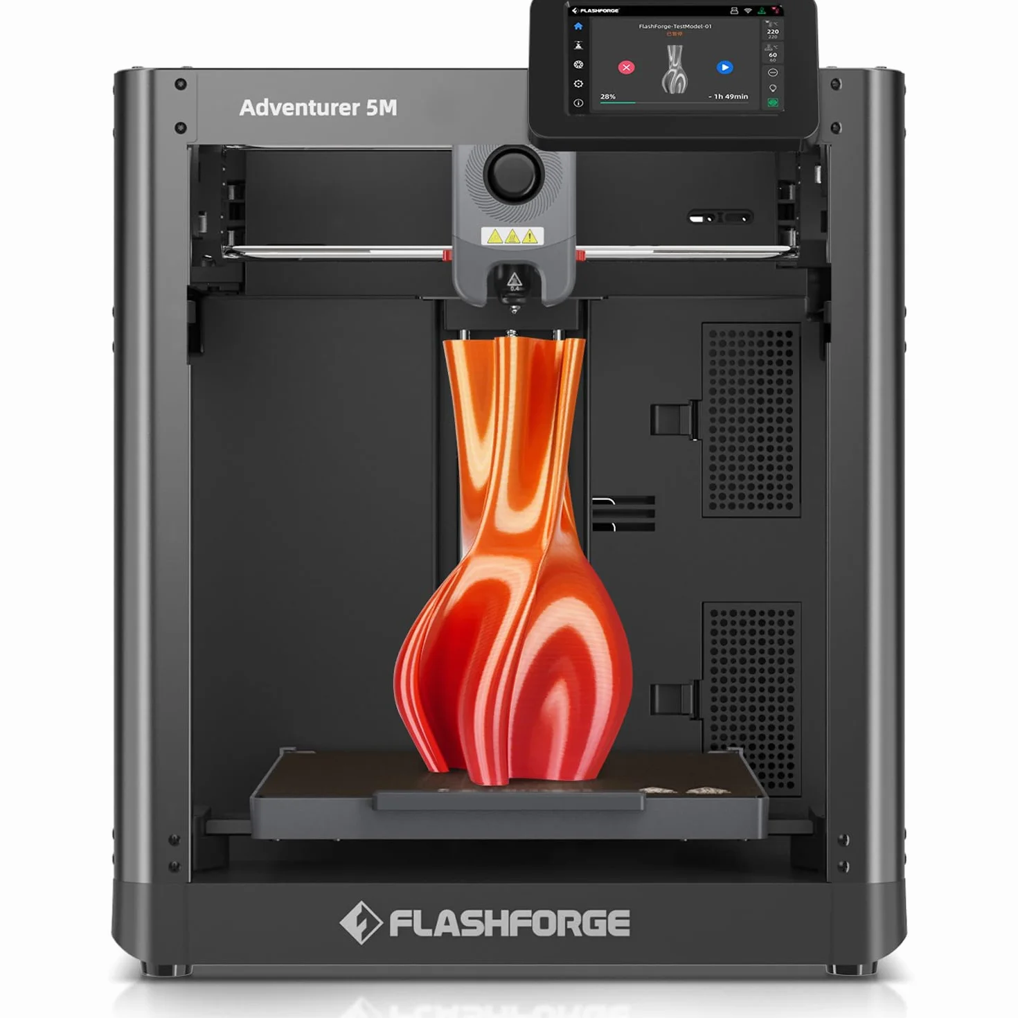 FLASHFORGE Adventurer 5M Impresora 3D, Lleno Calibración-Auto, Imprimir 1-Clic Máx. 600mm/s Velocidad, Todo-Metal CoreXY Estructura Impresión precisa, Fácil Mantenimiento Boquilla, Tamaño220x220x220mm