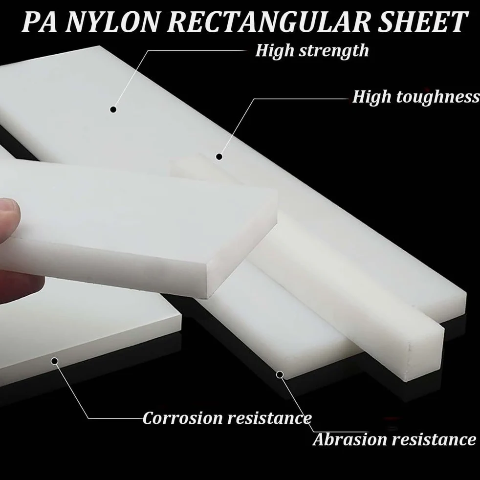 Hoja rectangular de nailon 80x75 mm de espesor 12-50 mm 12 piezas for mecanizar bricolaje(12MM)