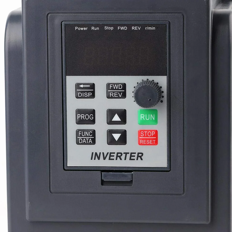 Variador de Frecuencia, Vfd AC 1.5Kw, 220V Entrada 380V Salida, Convertidor de Frecuencia Monofasico a Trifasico, Control PWM, Alto Par, Alta Precisión, Bajo Ruido