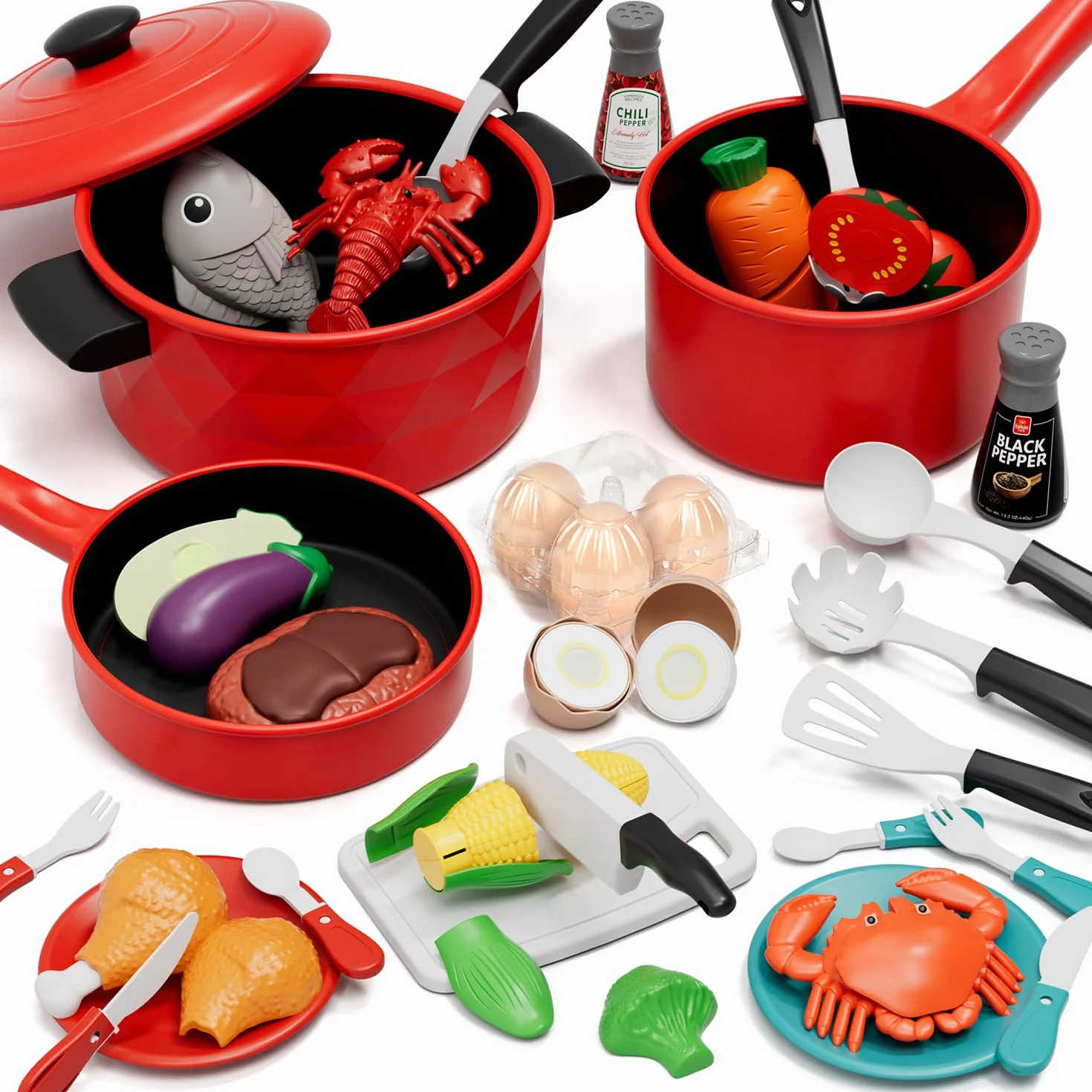 Lehoo Castle Cocinita Infantil para Cortar Alimentos y Verduras, Juguete de Cocina para Niñas 3-8 Años
