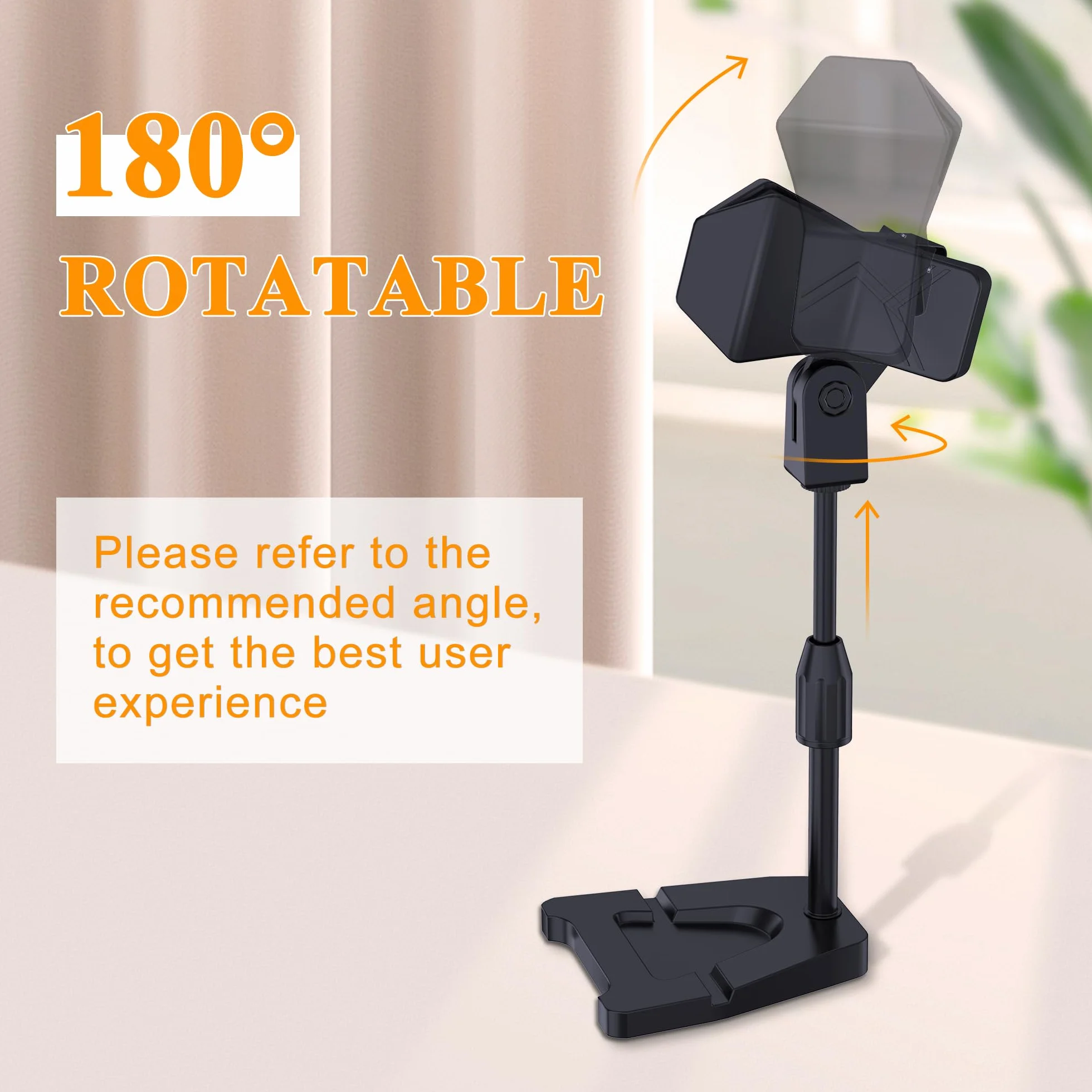 KTS Soportes para dispositivo de terapia con láser frío, se utiliza para reparar equipos y liberar sus manos, altura ajustable, rotación de 180°, negro