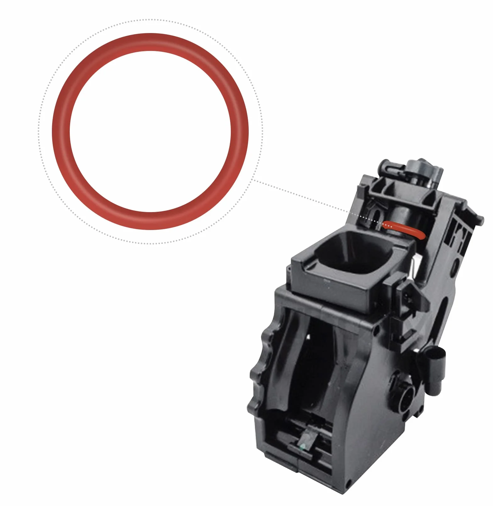Junta Tórica do Válvula de Soporte Vapor y Salida para Phillips Saeco Spidem Gaggia Set 2