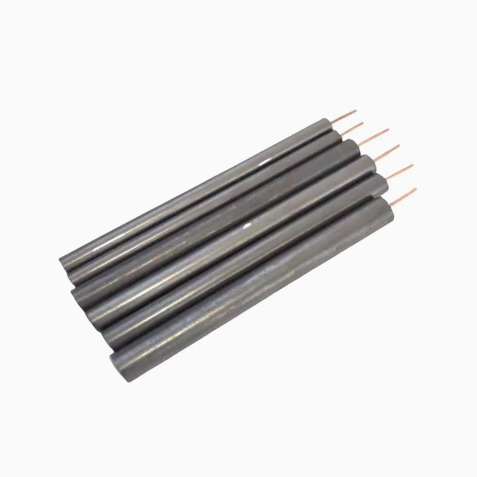 Electrodo de varilla de grafito de alta pureza de 2 piezas con alambre de cobre for experimentos electrolíticos(13x100mm)