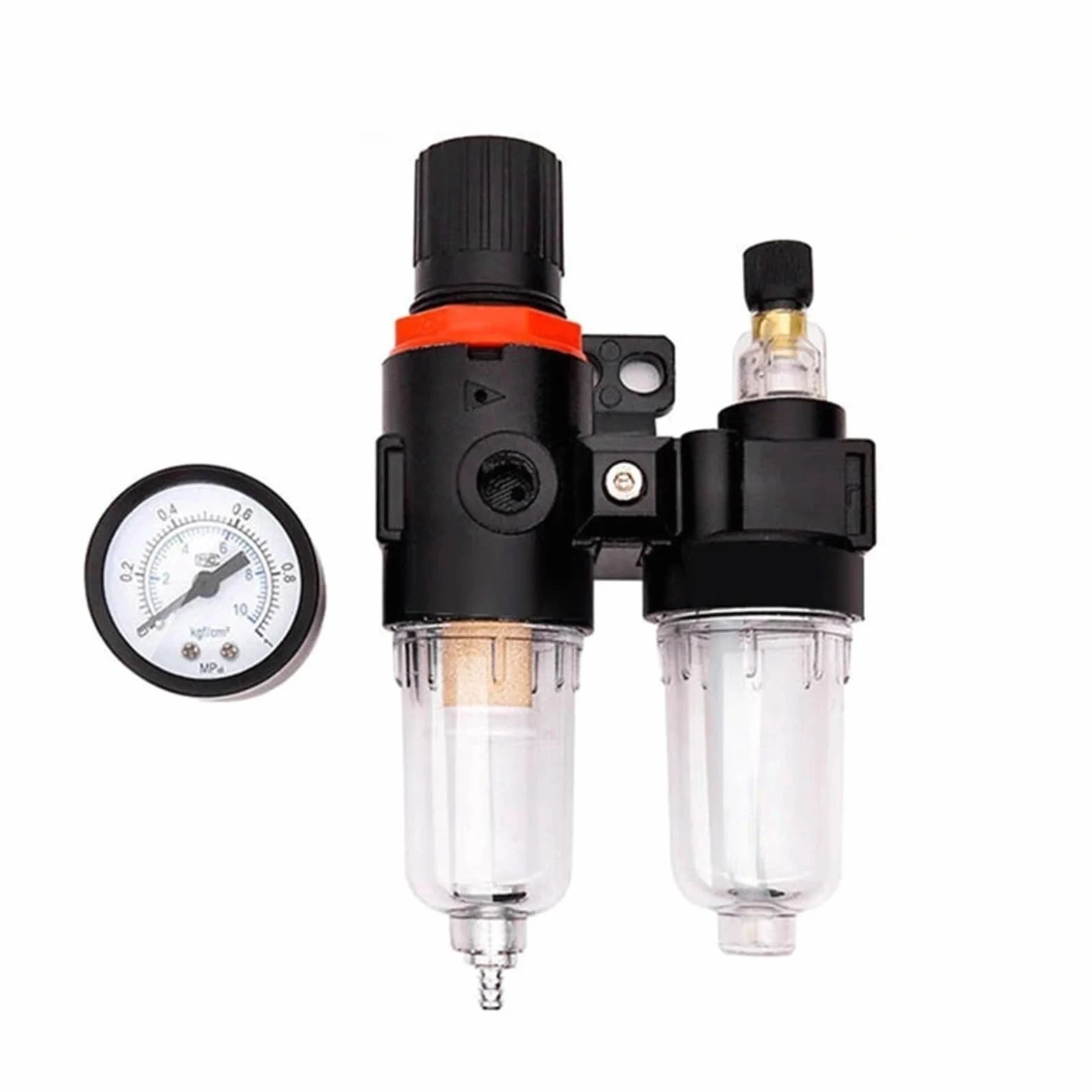 Válvula reguladora reductora de presión agua, AFC2000 1/4 Compresor aire Aceite Separador Filtro Regulador(Afc pc1402)