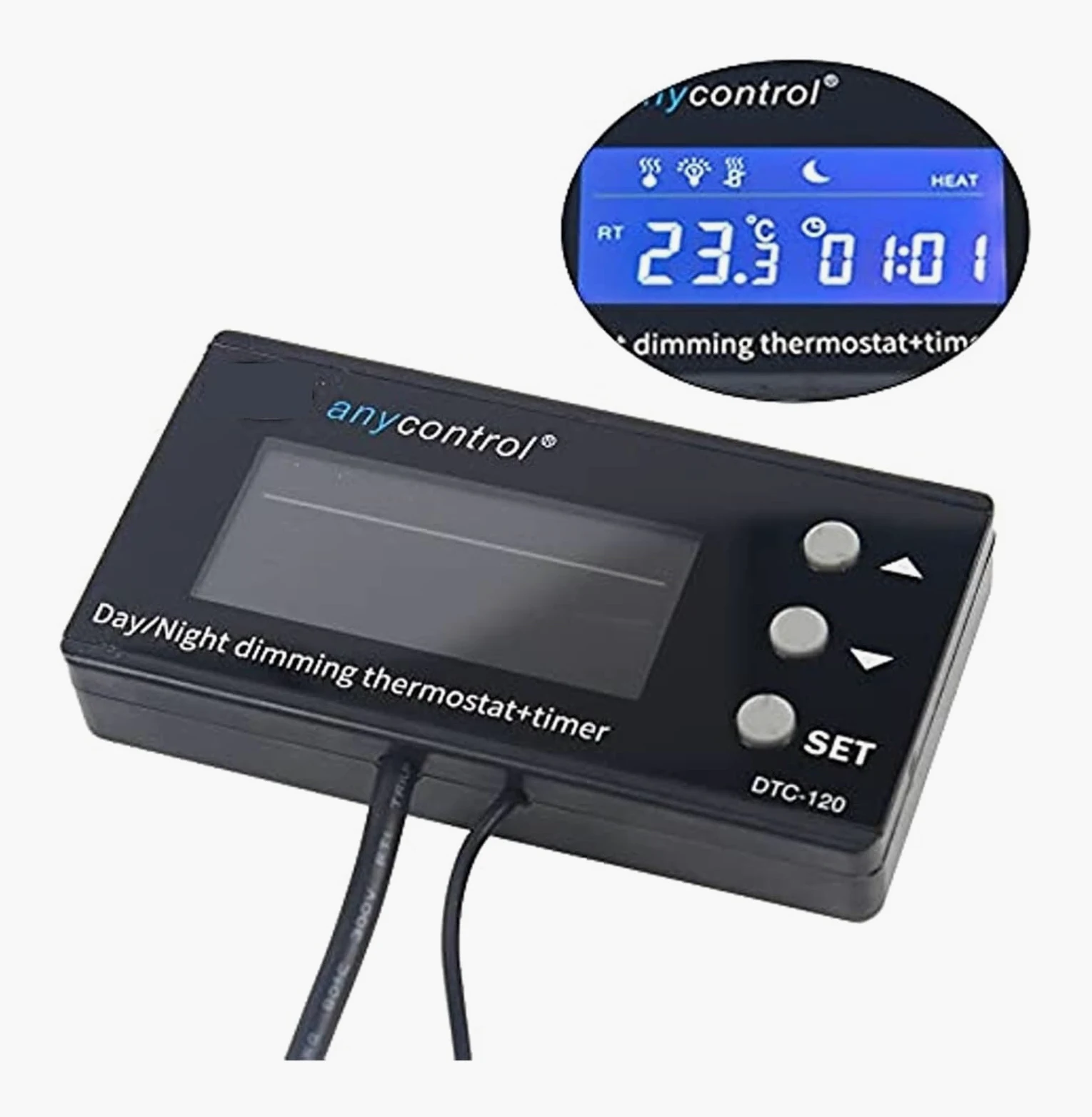 Termostato LCD digital, controlador de temperatura for terrario reptiles Para uso de bricolaje