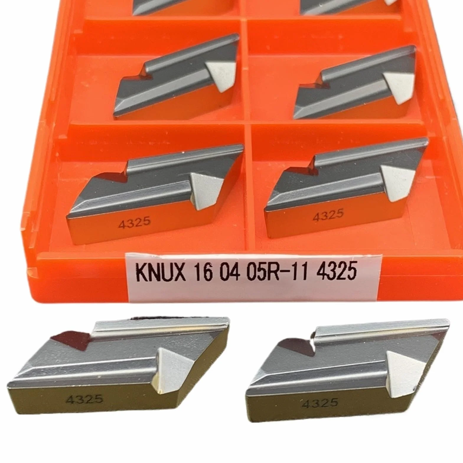 10 Uds Insertos De Carburo Torneado Herramienta Torno Metal KNUX160405L-11 4325 Inserto Fresado KNUX160405 Herramienta de Torno(KNUX160405R-11 4325)