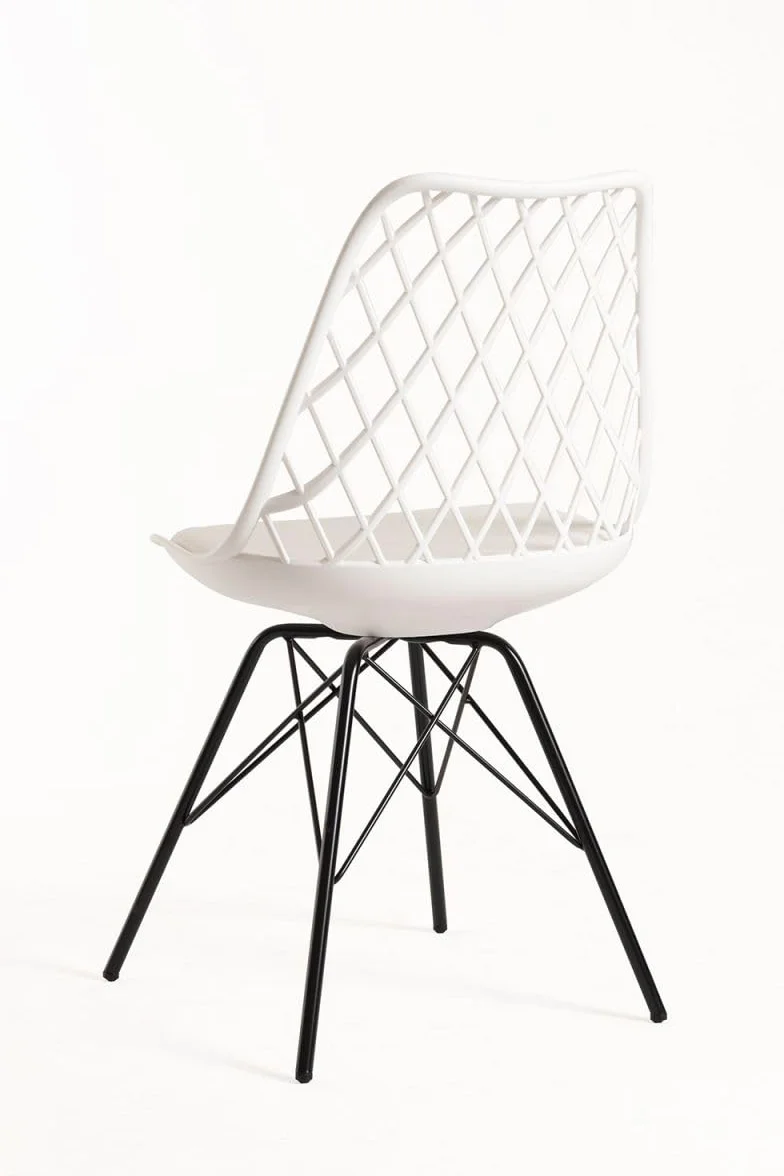 Regalos Miguel - Packs Sillas Comedor - Pack 4 Sillas Iron Mima - Blanco