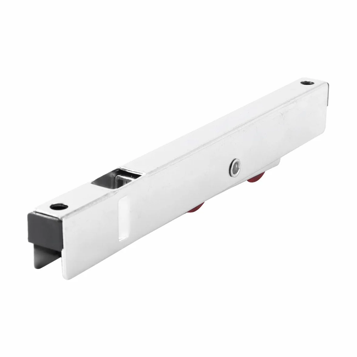Ausi 2 rodillos para puertas corredizas de patio con doble polea de acero inoxidable para puertas de PVC, madera, aluminio y aleación de nailon, 160 x 12 x 20 mm.