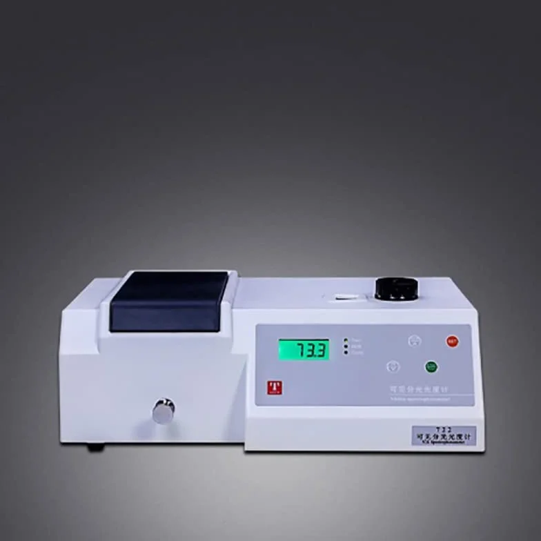 Espectrofotómetro Visible 721 de Pantalla Digital con Trayectoria Óptica Autoalineable