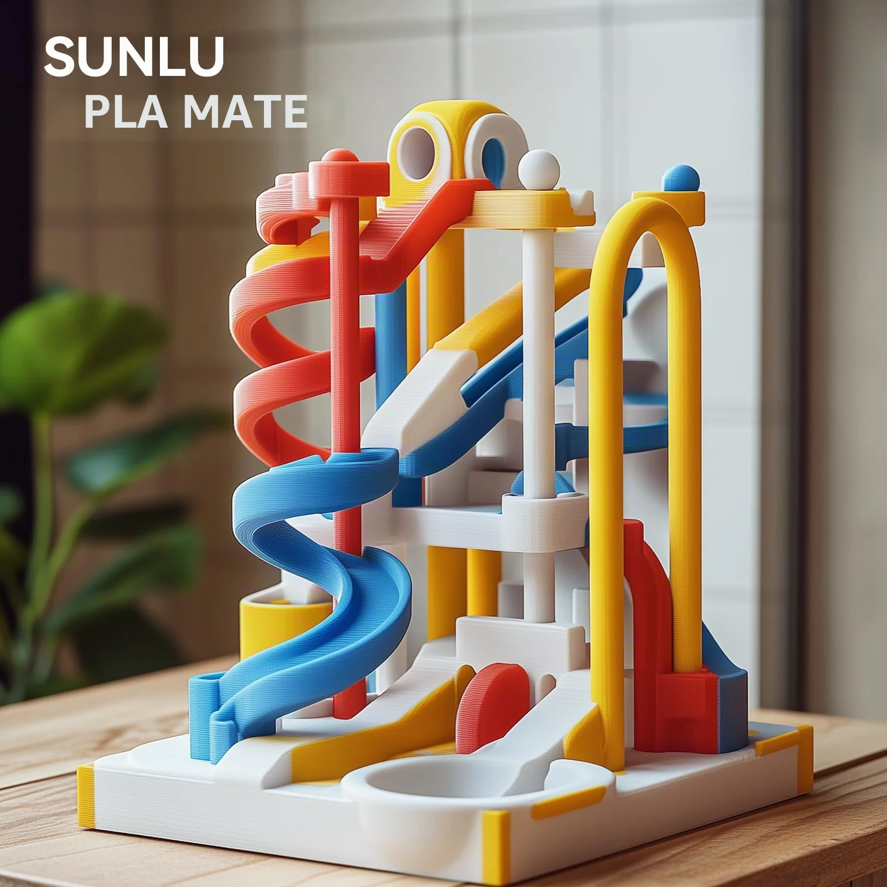 SUNLU Filamento PLA Mate 16 Colores Multicolor 0.069 Pulgadas Mini Carrete Paquete de 16