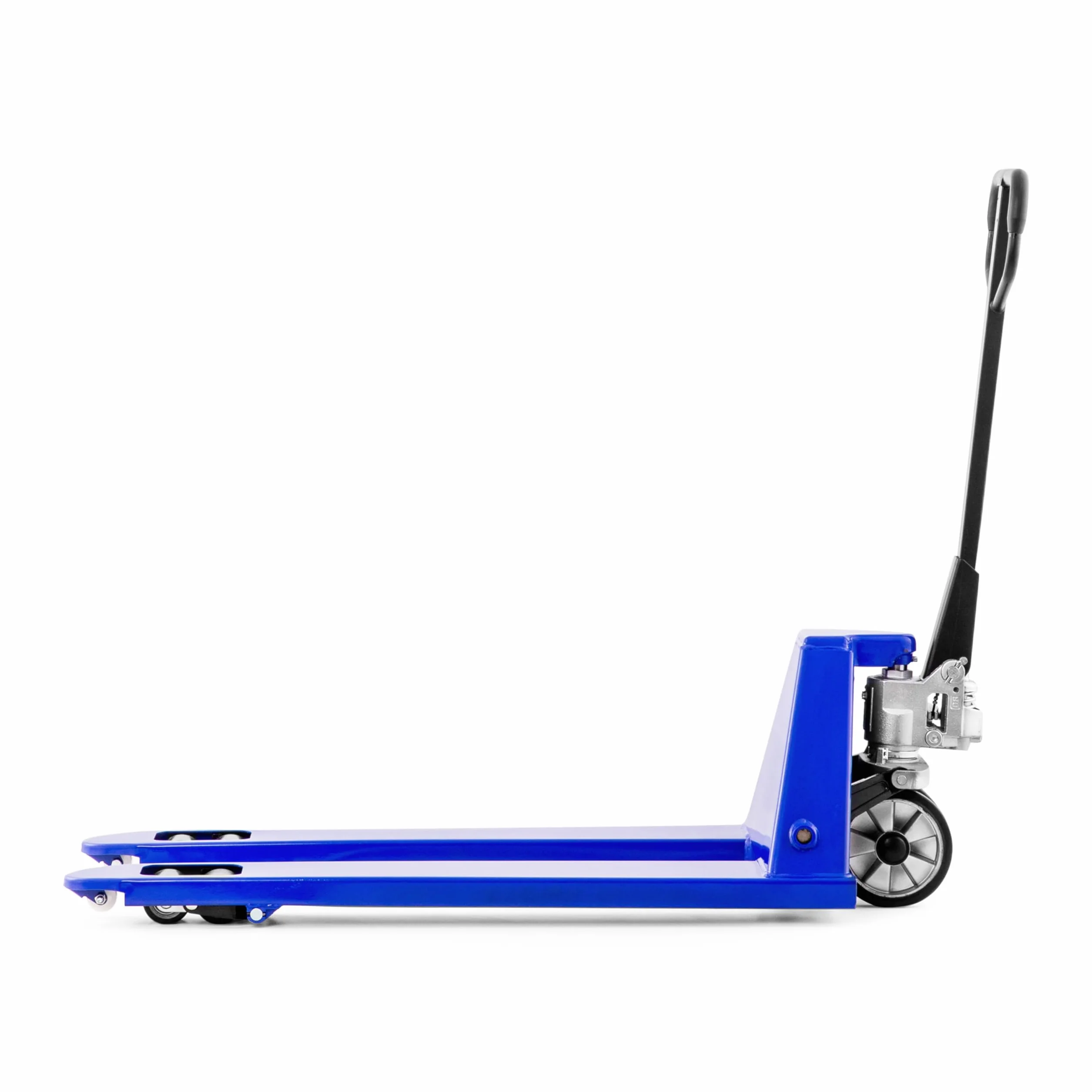 Transpaleta manual corta COMPACT-R | 2,5 t/2500 kg Capacidad de carga | 800 mm Longitud de la horquilla | Ruedas de Goma | Europalets