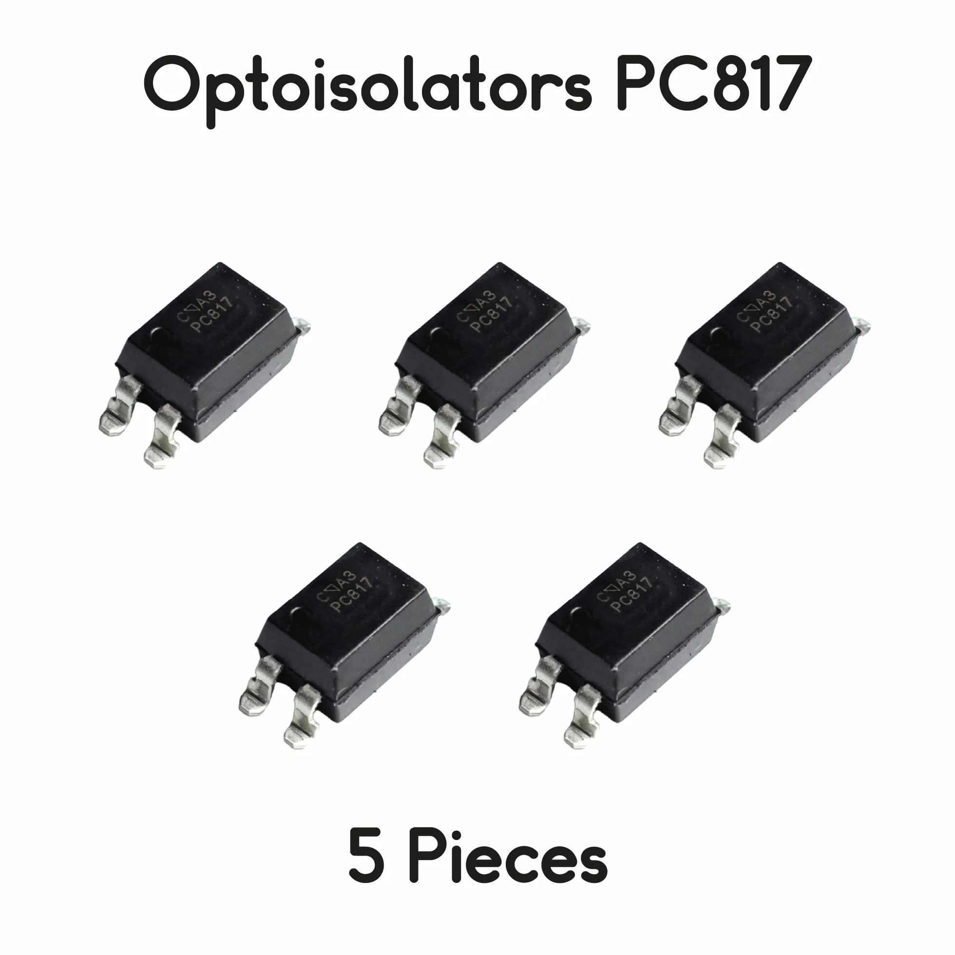 5 unidades optoaisladores PC817 PC817C en formato SMD SOP-4