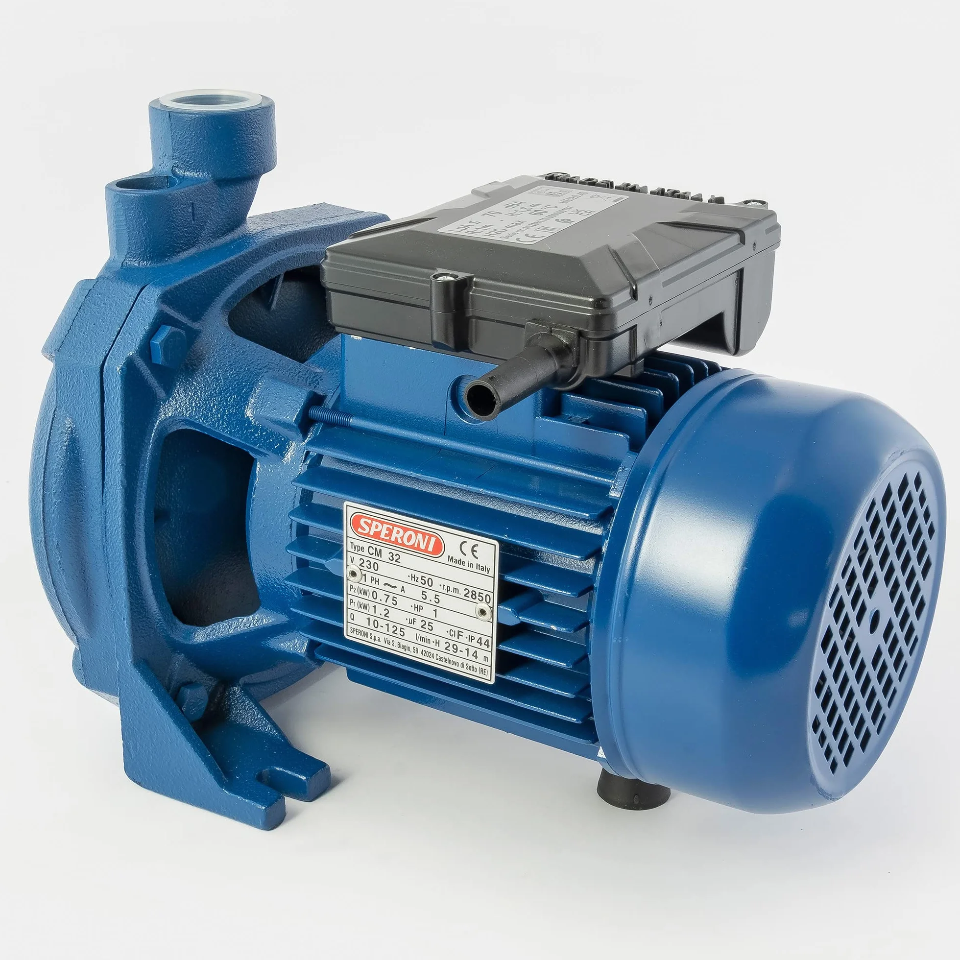 Speroni® Electrobomba centrífuga monogirante CM 32 V.230 Hz.50 Azul Ral 5010