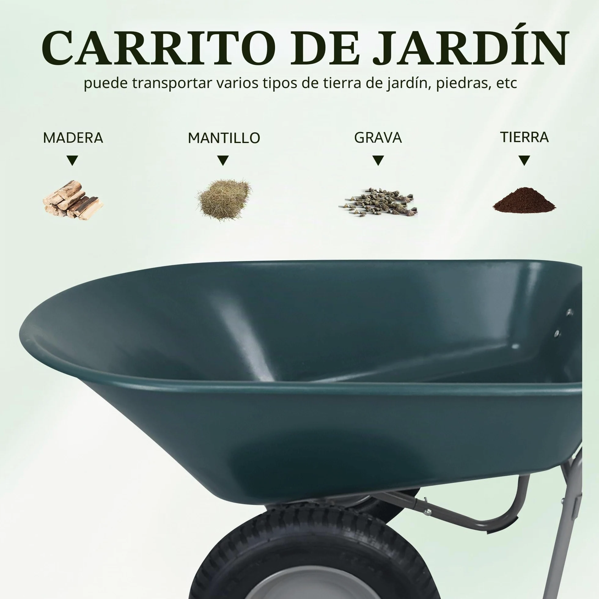 Elevon Carretilla Utilidad de Dos Ruedas con Soporte Integrado
