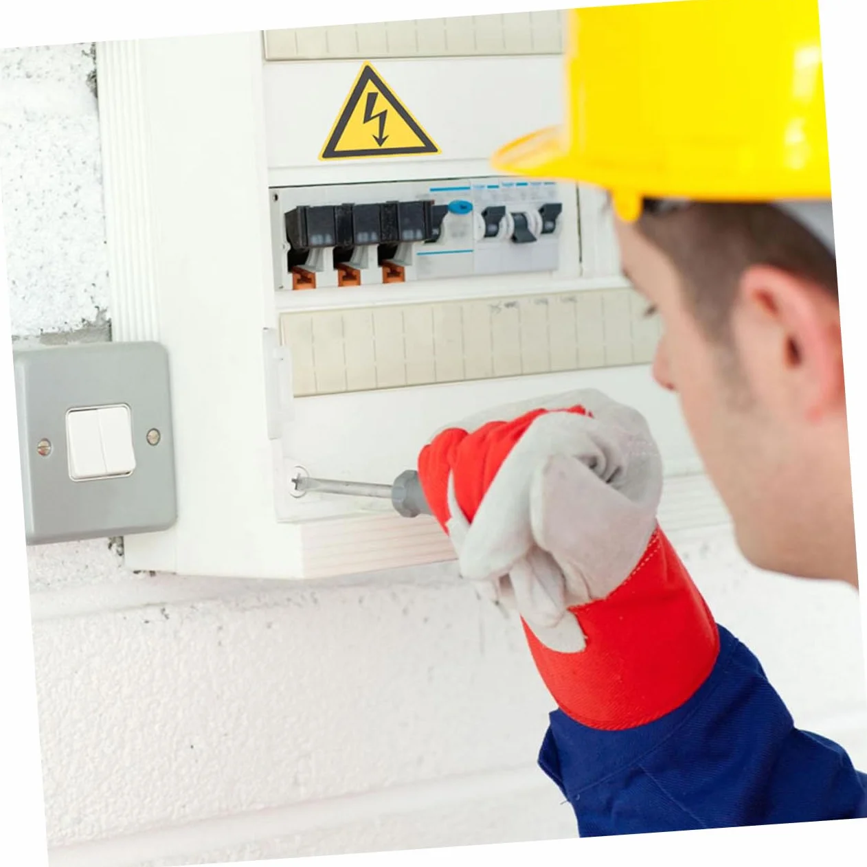 Pegatinas de Precaución Descargas Eléctricas Papel Resistente Superficie Lisa 25 Hojas