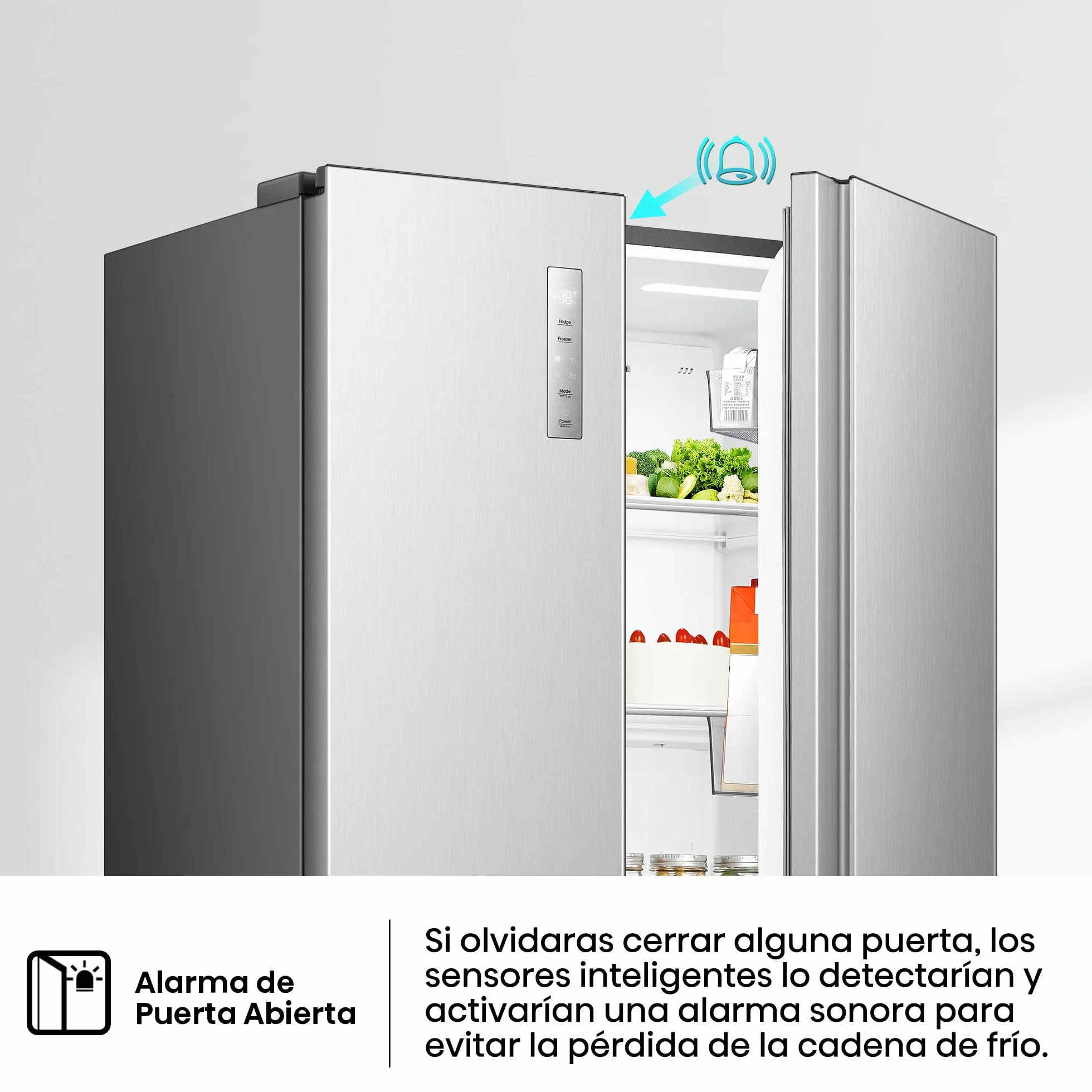 Hisense Frigorífico Americano Total No Frost 544L 179cm Inox