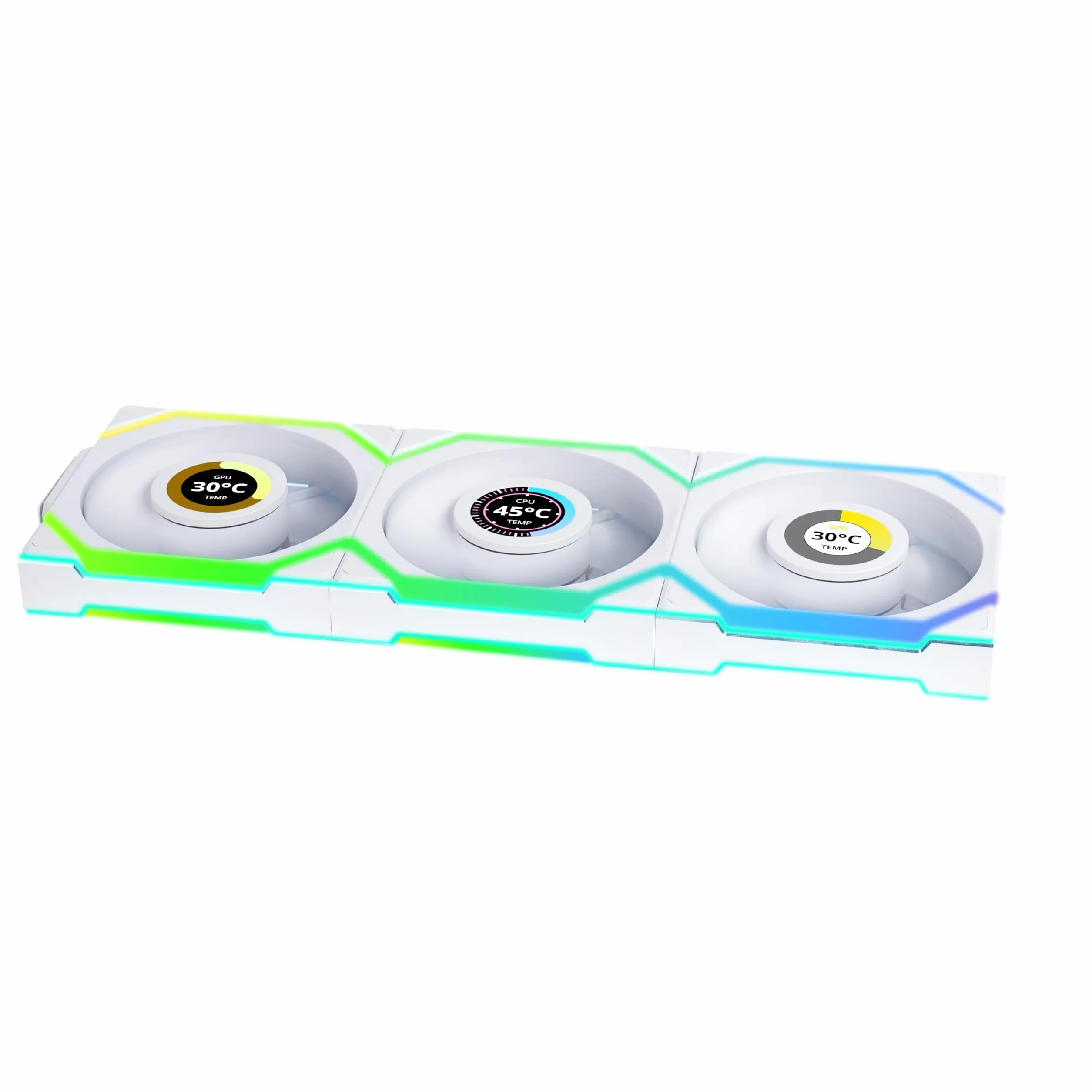 Lian Li Uni Fan Sl Wireless Lcd L?fter Argb Pwm 3eR-Pack Inkl. Controller - 120 Mm (12sllcd1w3w)