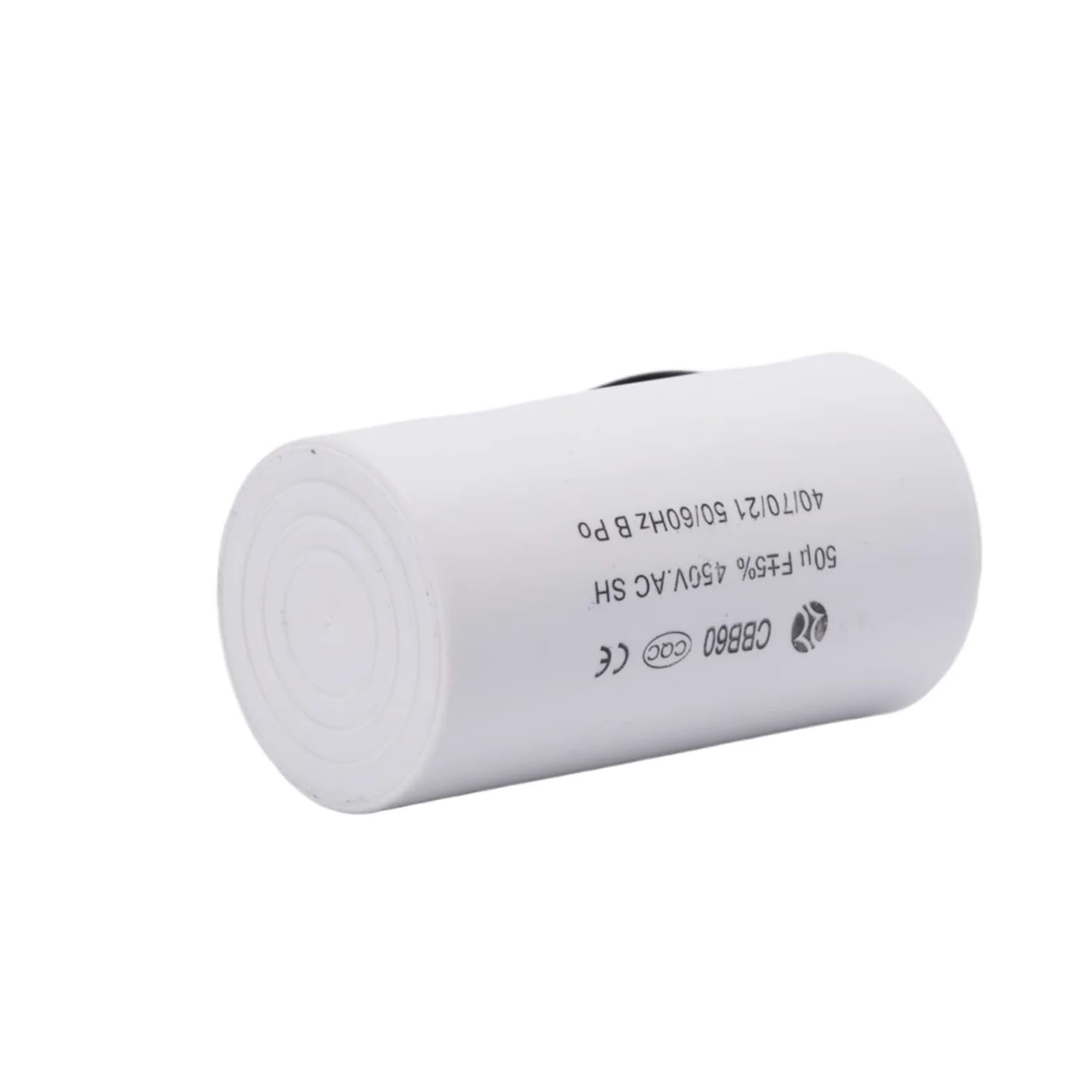 Condensador de funcionamiento de dos cables CBB60 450VAC 50uF, condensador de arranque de motor for máquina eléctrica