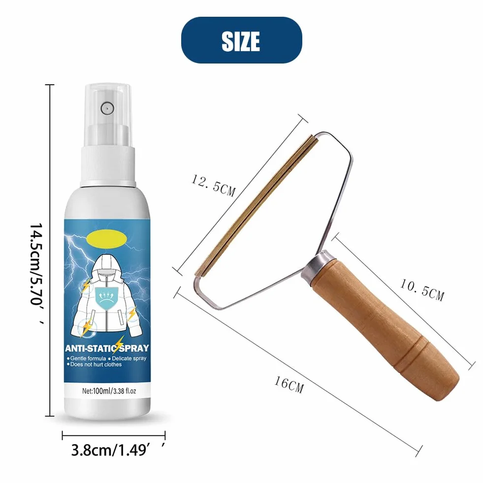 Spray Antiestático para Ropa 100ml Anti Static Aerosol Reducir Electricidad Estática