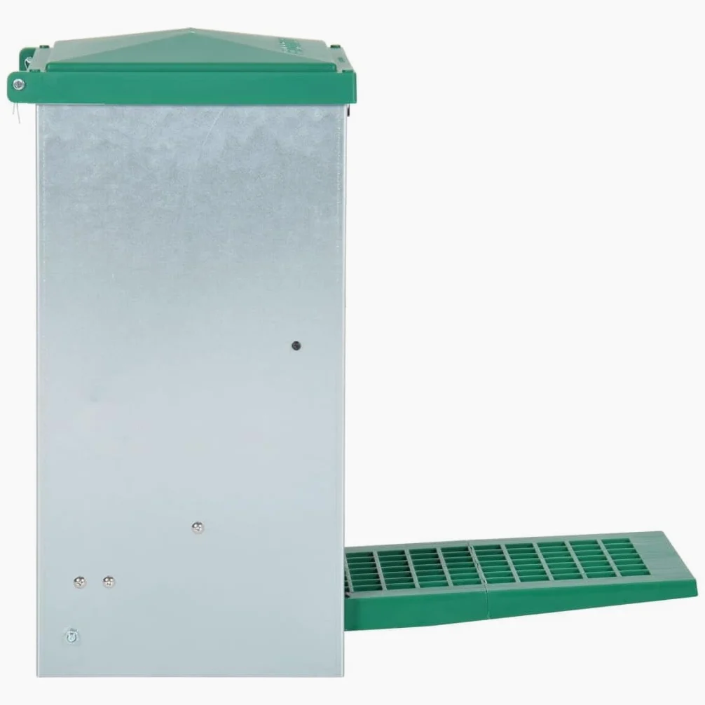 vidaXL Comedero Automático para Aves de Corral con Pedal 8 kg Dispensador