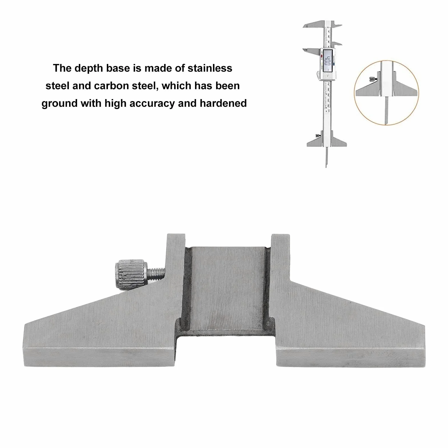 Base De Profundidad De La Pinza, Calibre De Profundidad De Acero Para Caliper Digital Vernier