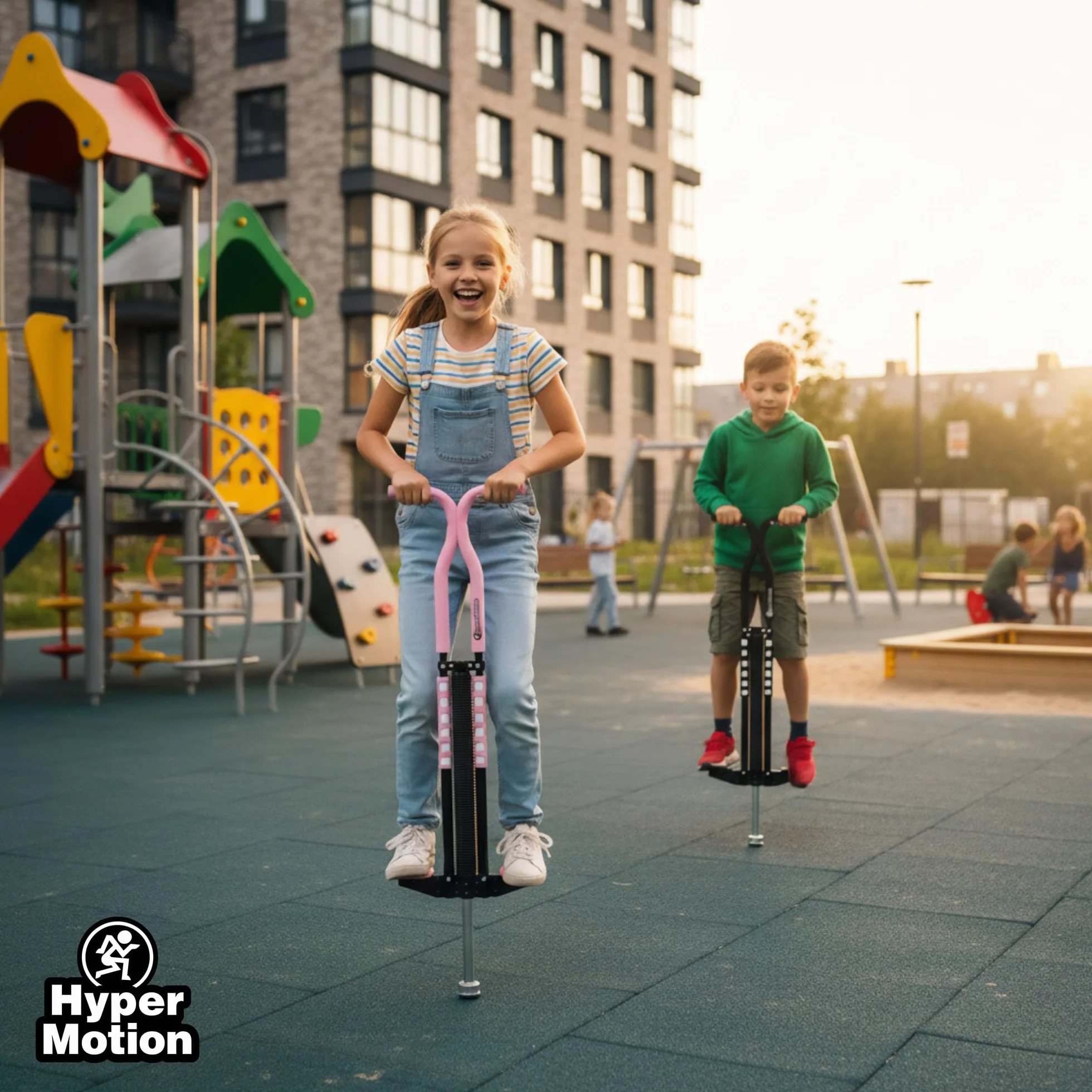 HyperMotion POGO Saltador Dinámico Juvenil 9–14 Años 50 kg 2,35 kg Sistema Elástico Rosa